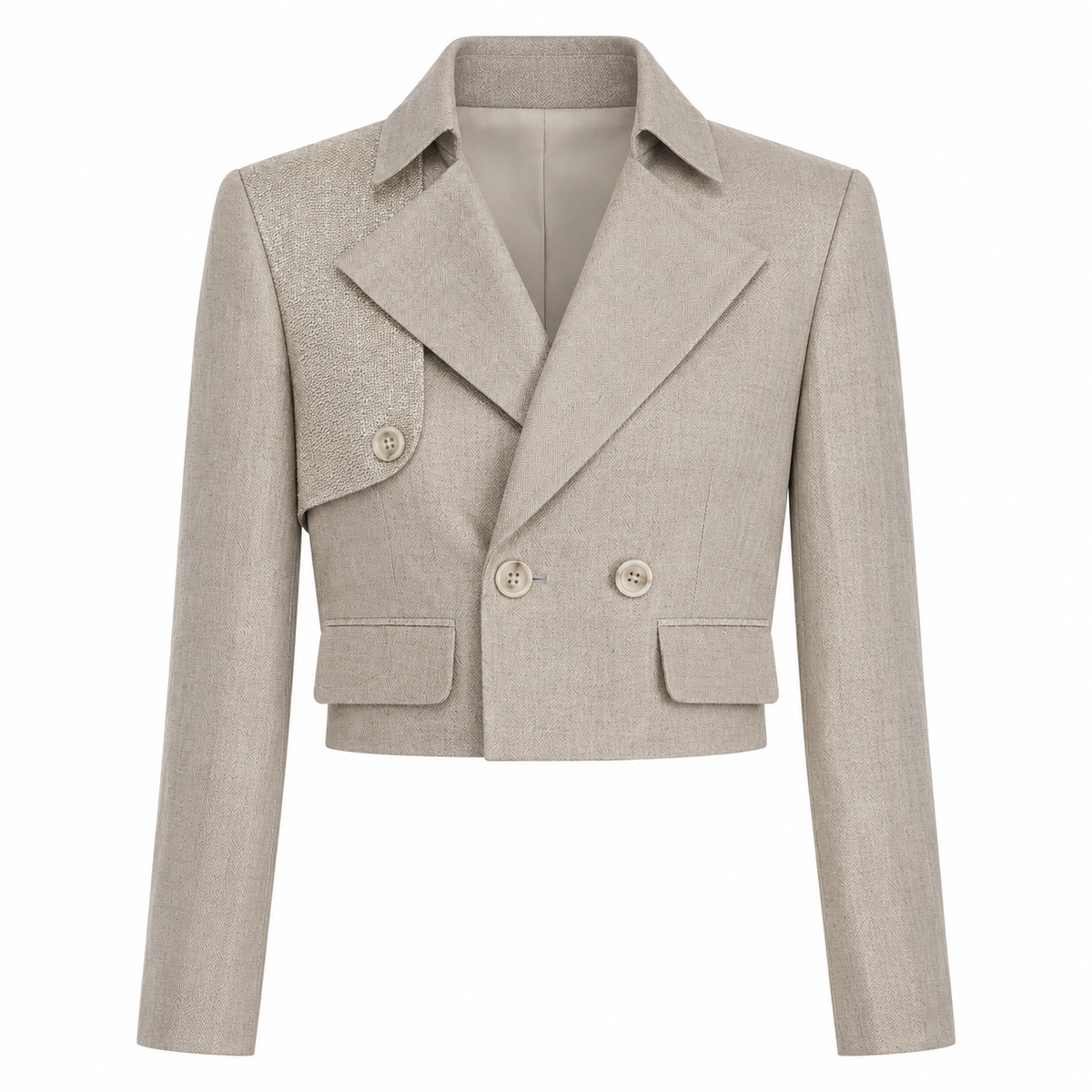 Sofia Cropped Trench Coat Jacket