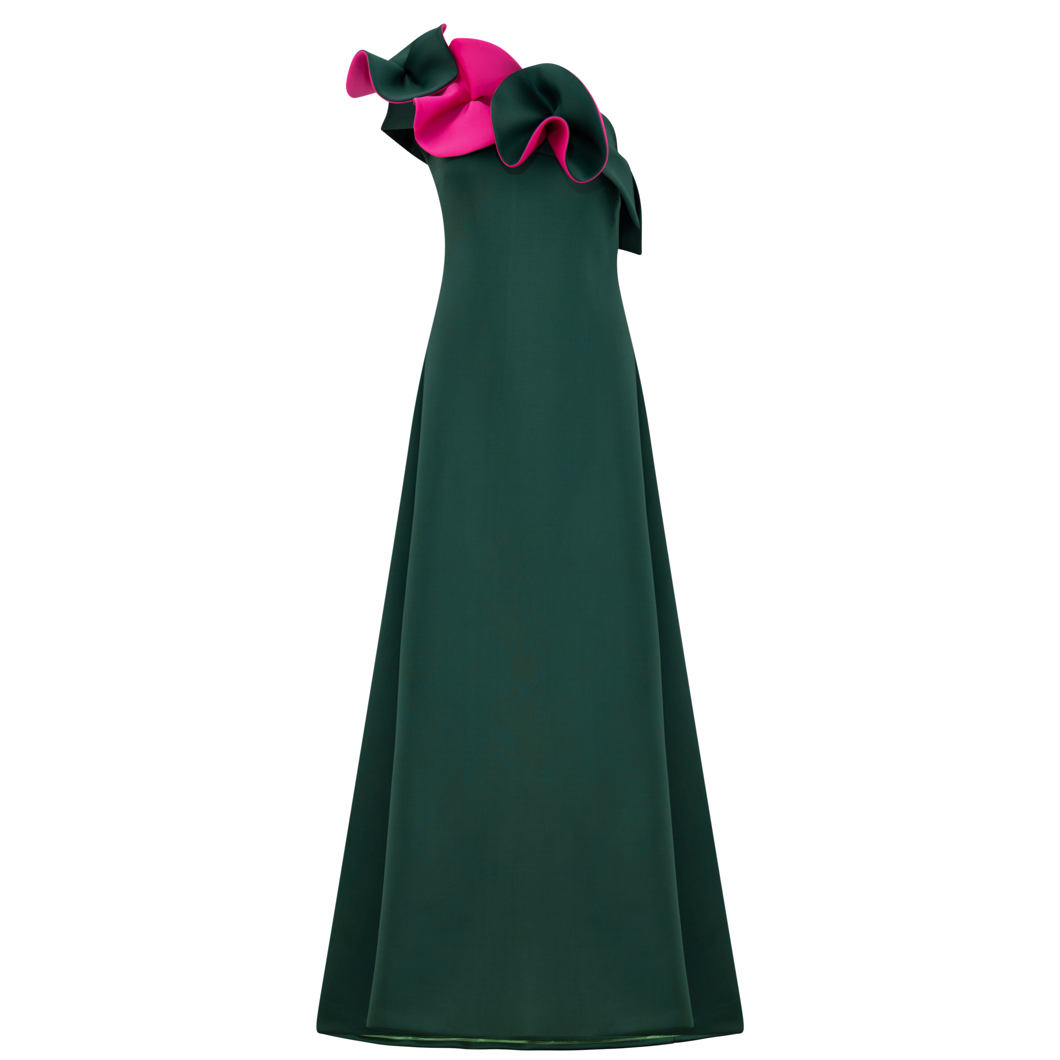 Off-shoulder Petal Gown