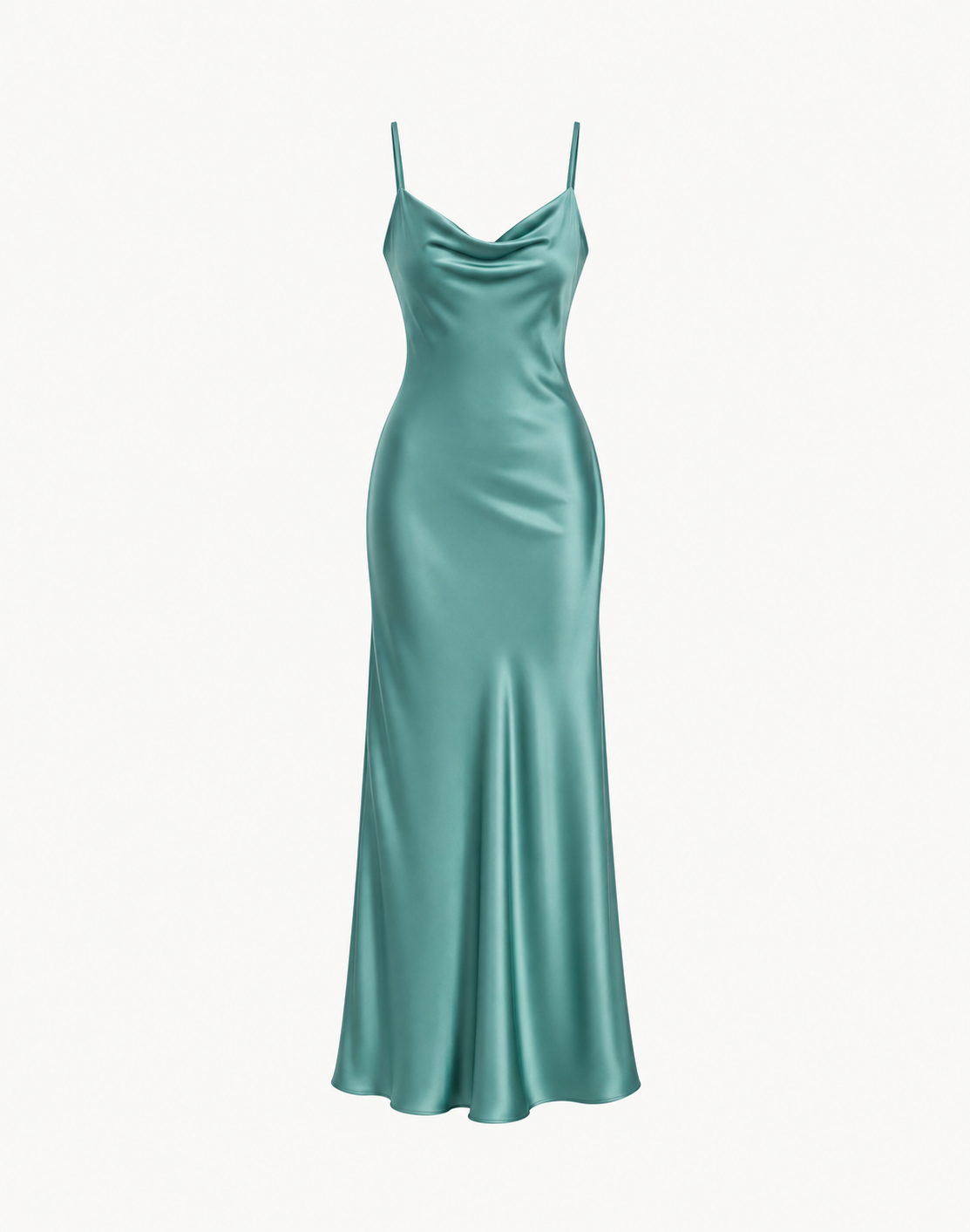 Essential Satin Cowl-Neck Slip Dress