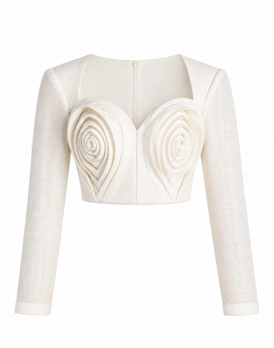 Linen Draped Cropped Top