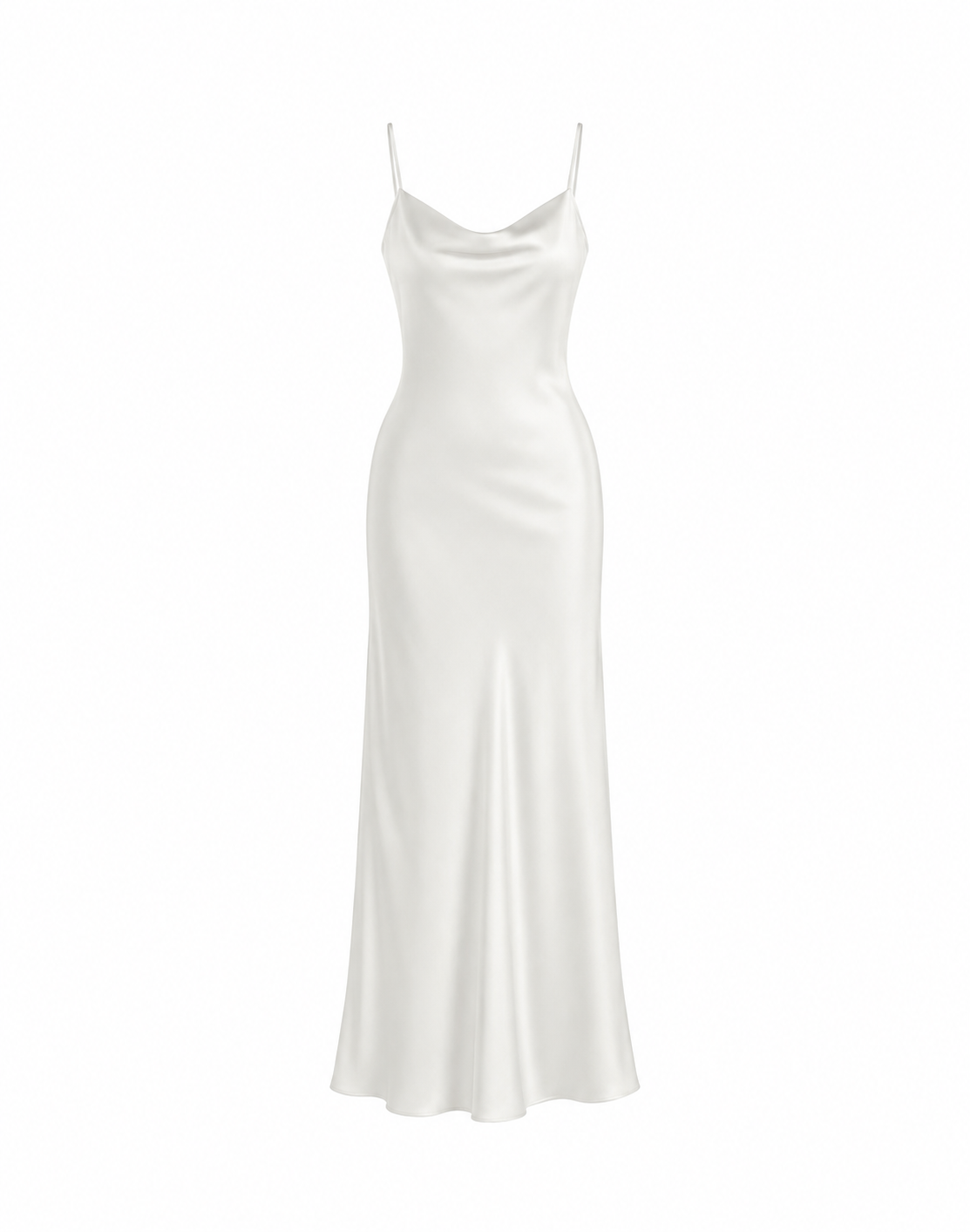Essential Satin Cowl-Neck Slip Dress