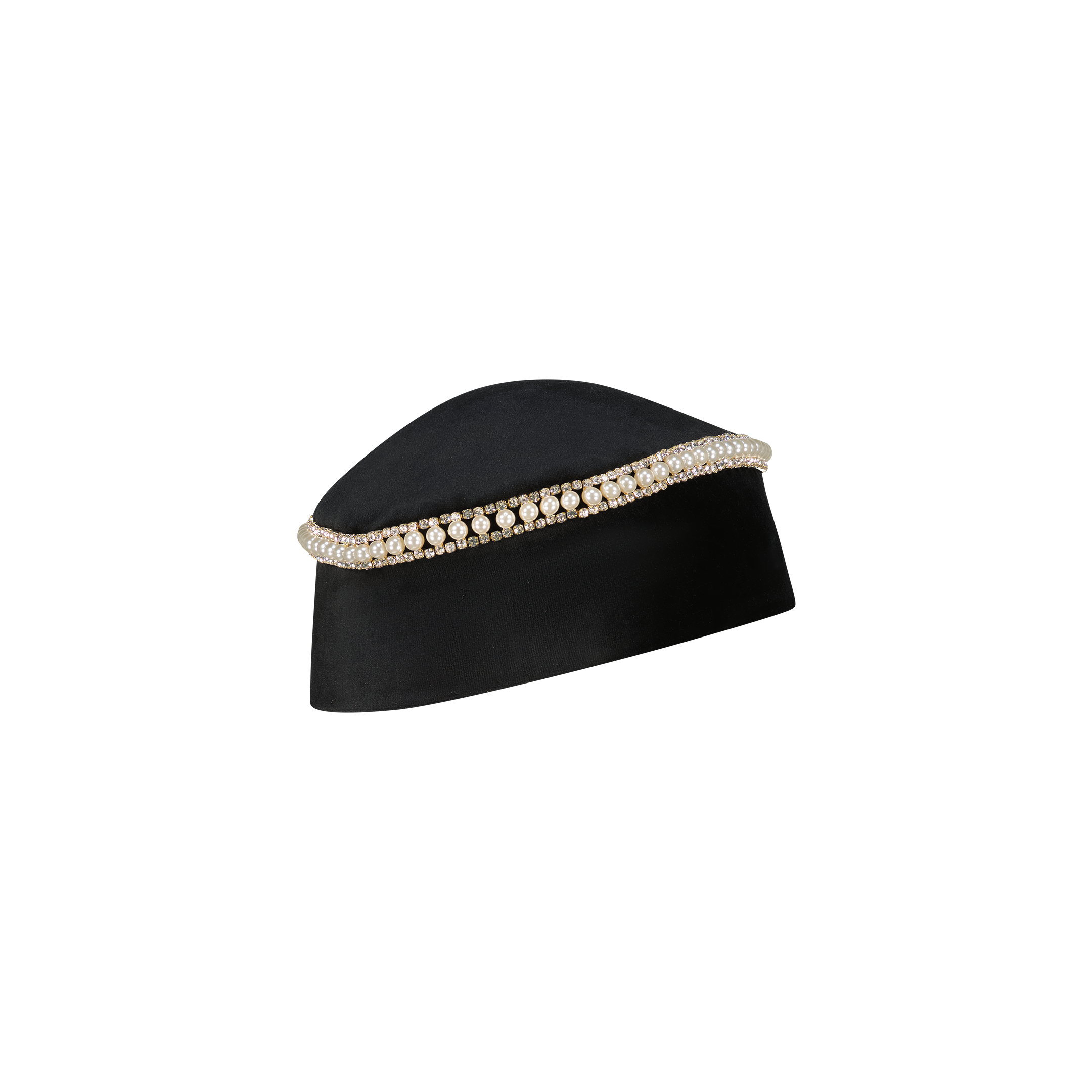 Embellished Velvet Kufi Hat