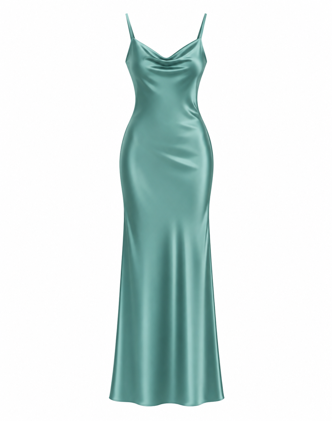 Essential Satin Cowl-Neck Slip Dress