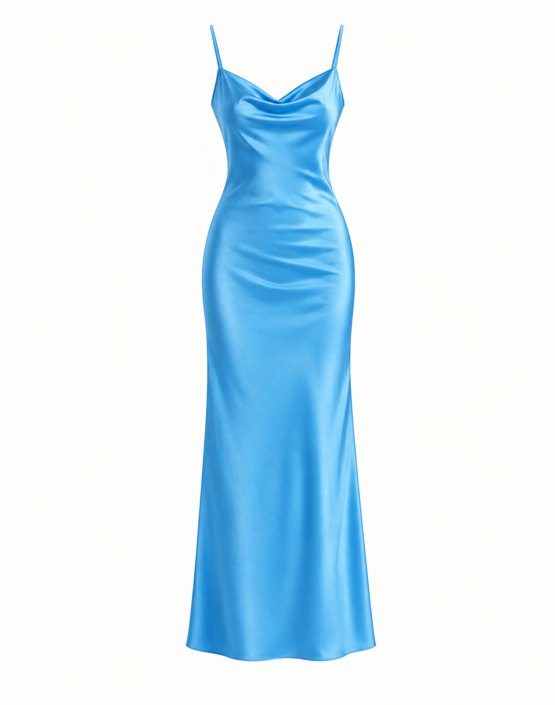 Essential Satin Cowl-Neck Slip Dress