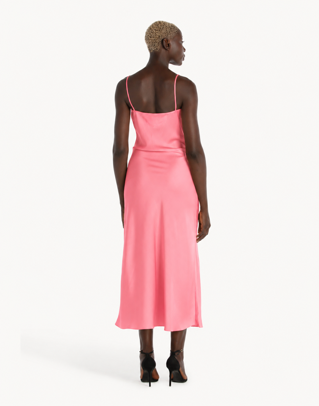 Essential Satin Cowl-Neck Slip Dress