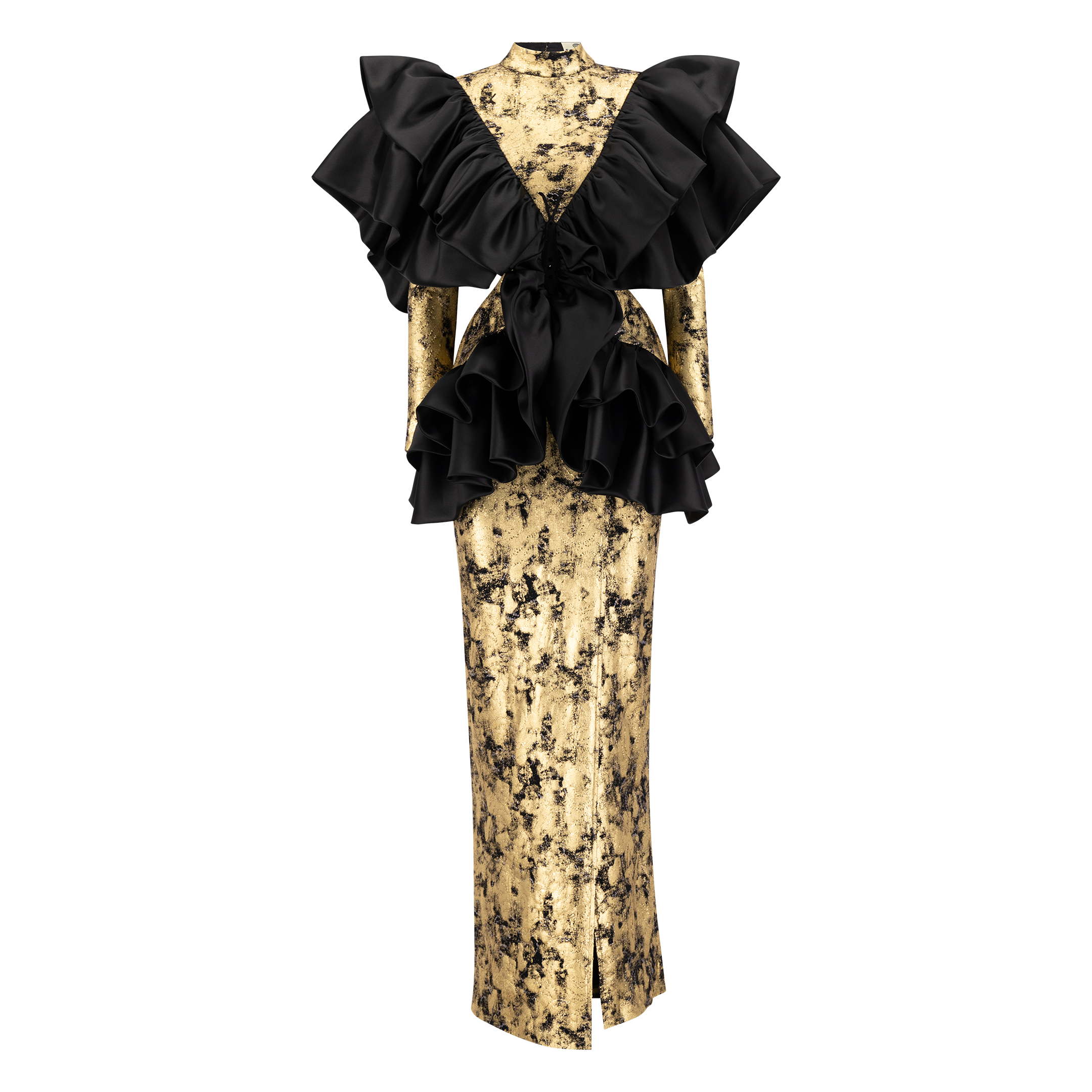 Papillon Organza Gown - Gold Sand