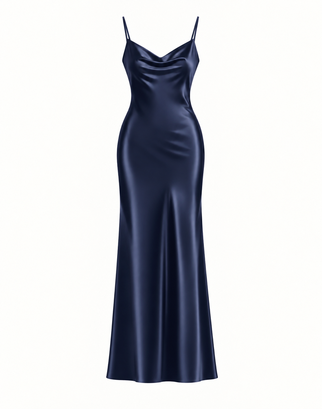 Essential Satin Cowl-Neck Slip Dress