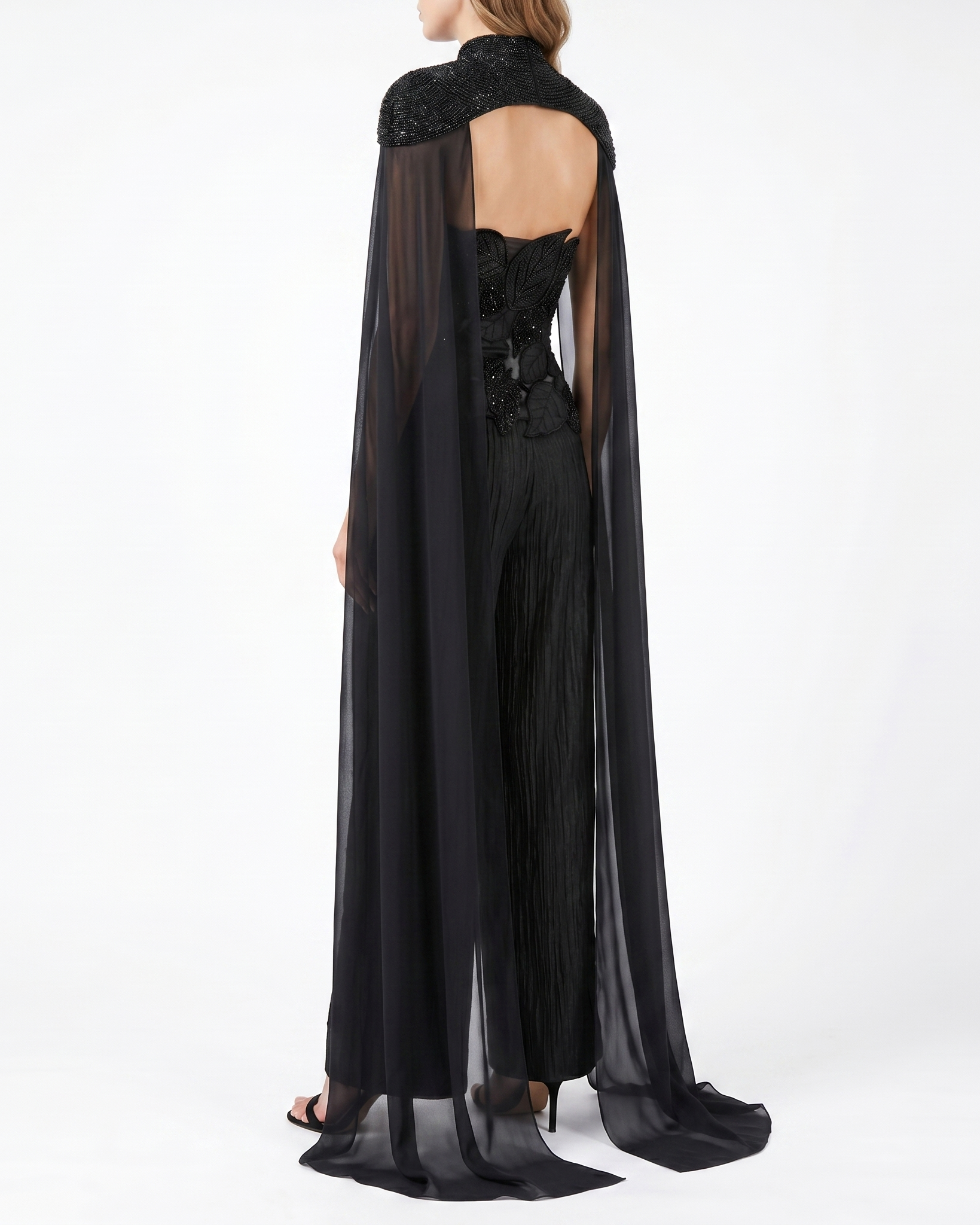 Éclat Beaded Silk Cape