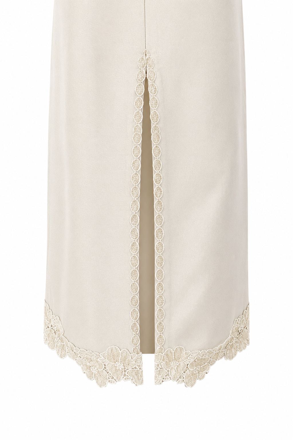 Tailored Fleurs Lace Pencil Skirt