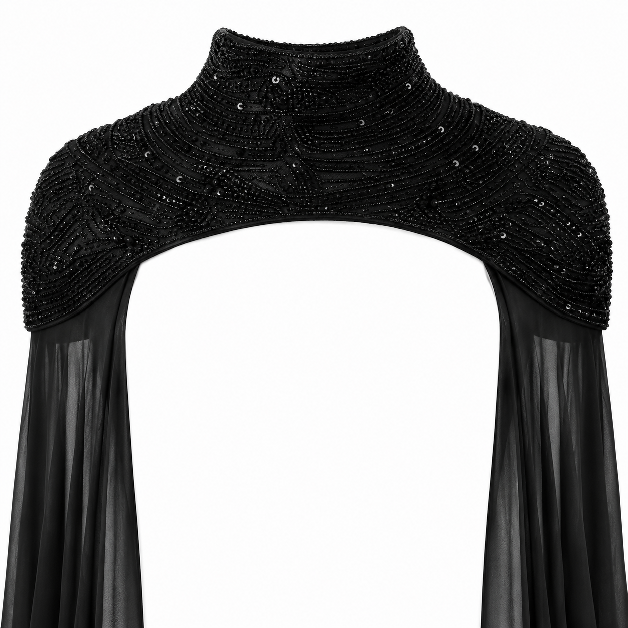 Éclat Beaded Silk Cape