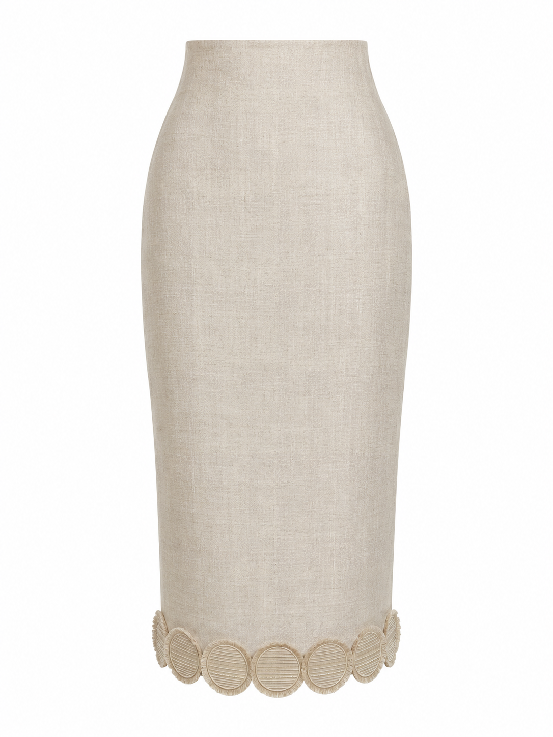 Hemp Logo Applique Pencil Skirt