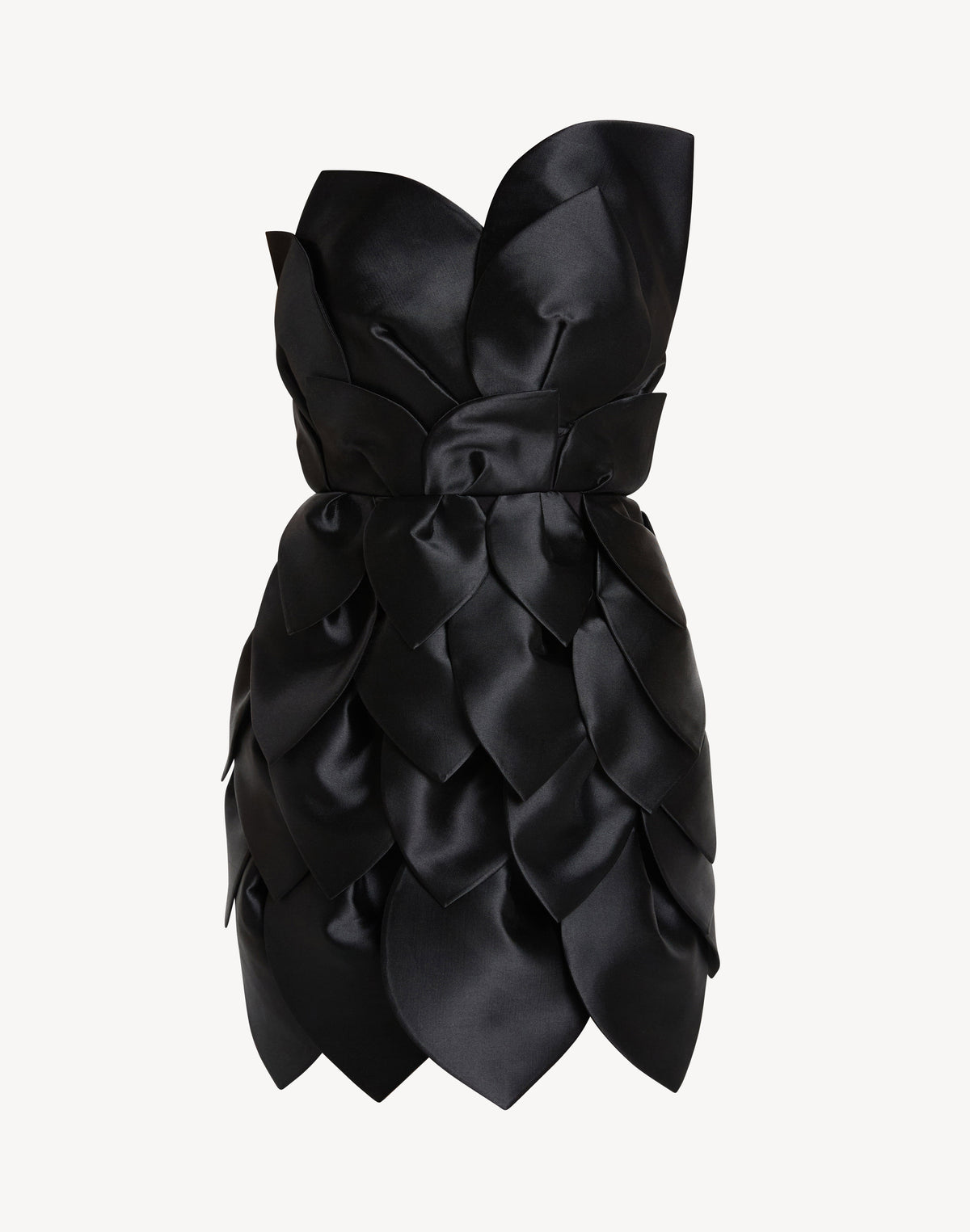Leaf Appliqué Corset Sweetheart Mini Dress