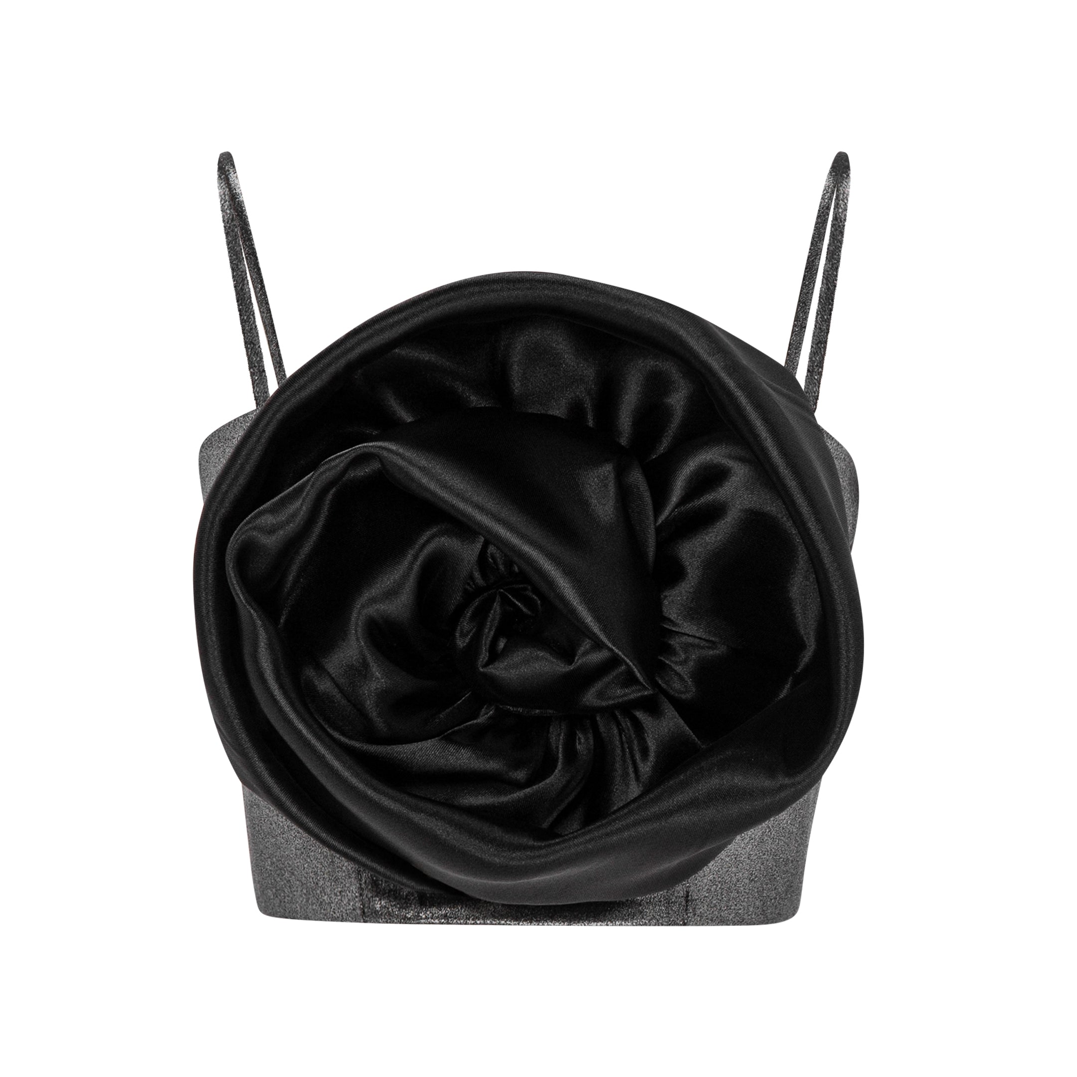 Une Rose Shimmer Crop Top