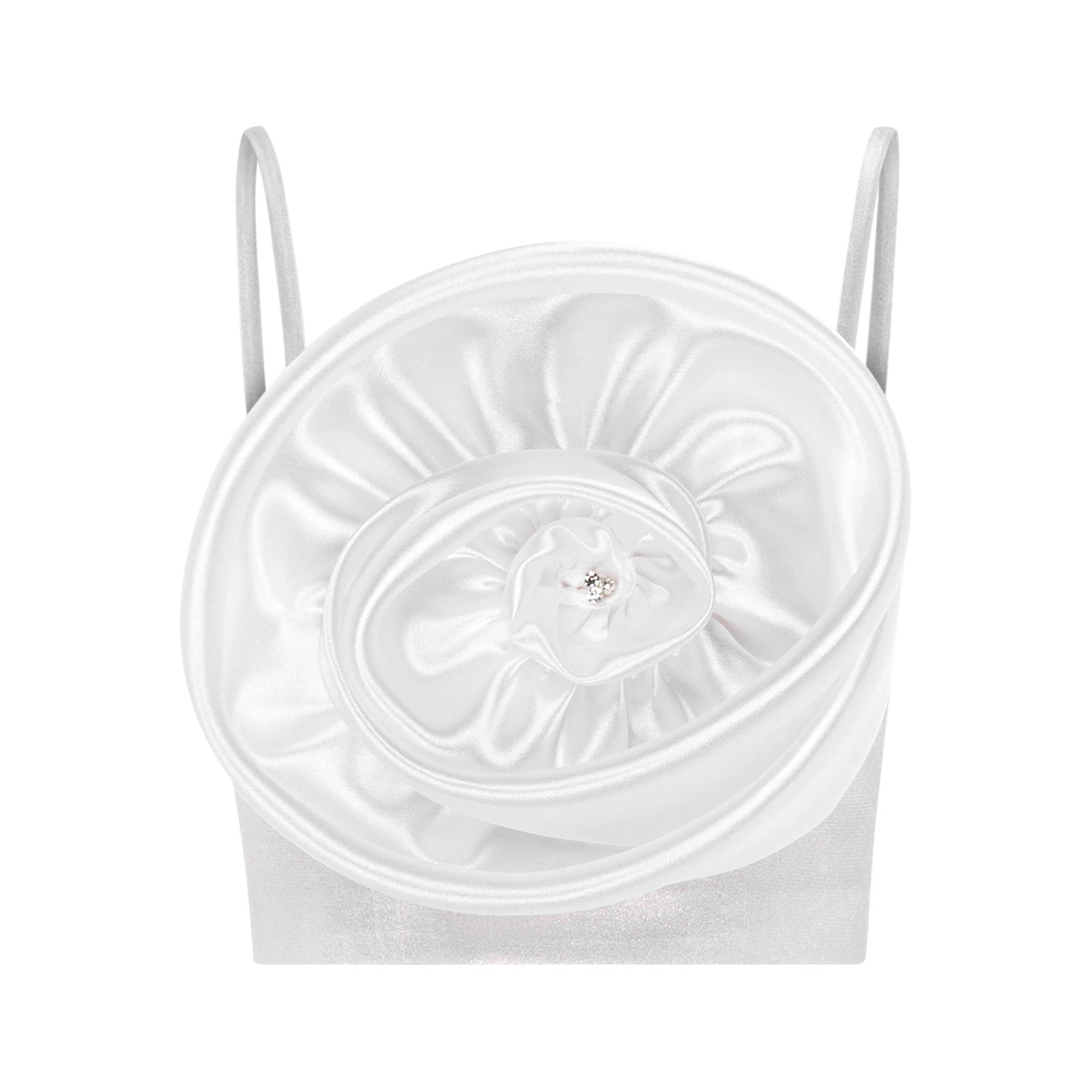 Une Rose Shimmer Crop Top