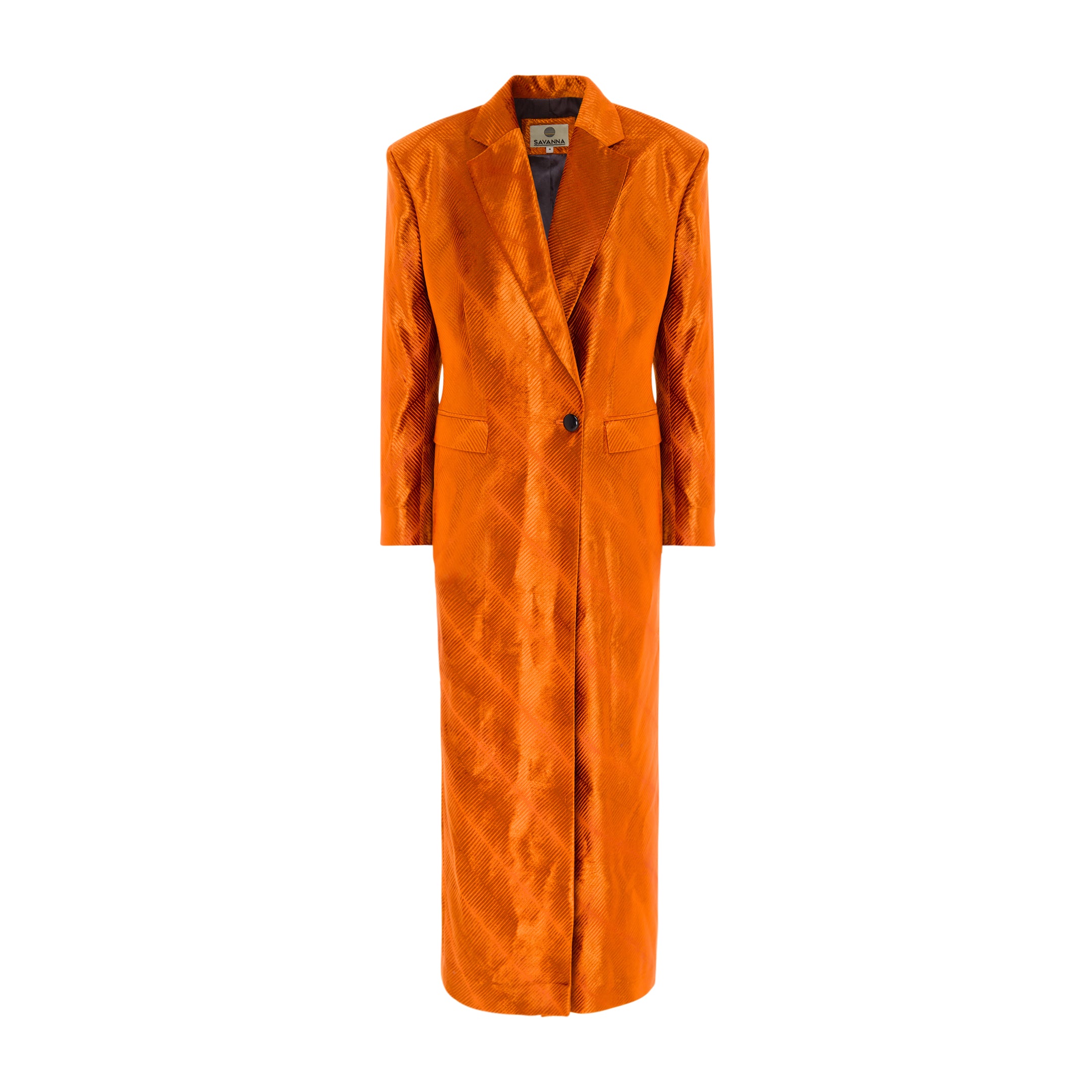 Ribbed Velvet Long Jacket