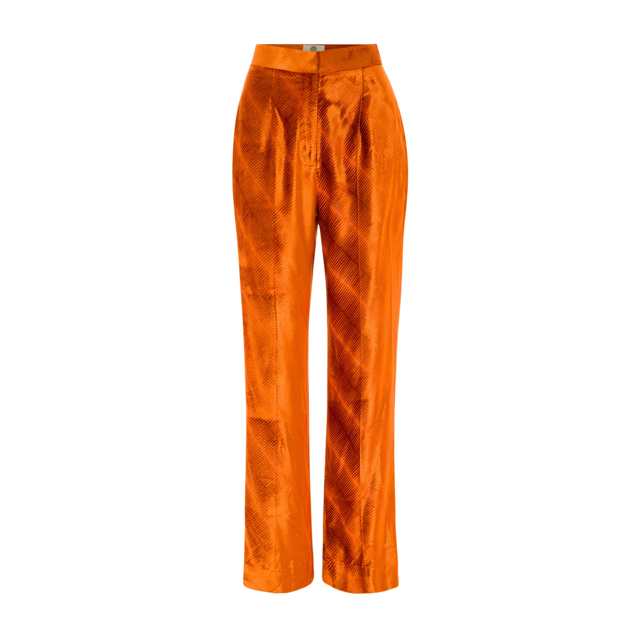 Ribbed Velvet High Waisted Trousers