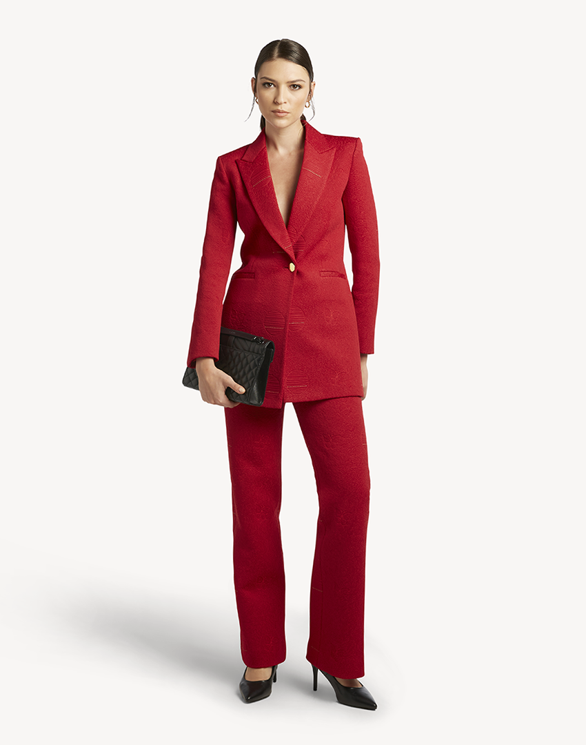 Butterfly Embroidered Trousers