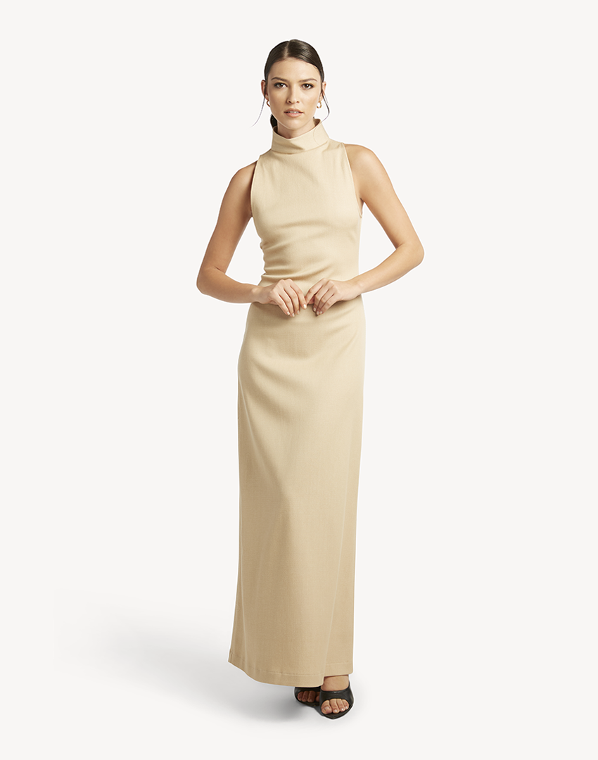 Denim Sleeveless Maxi Dress