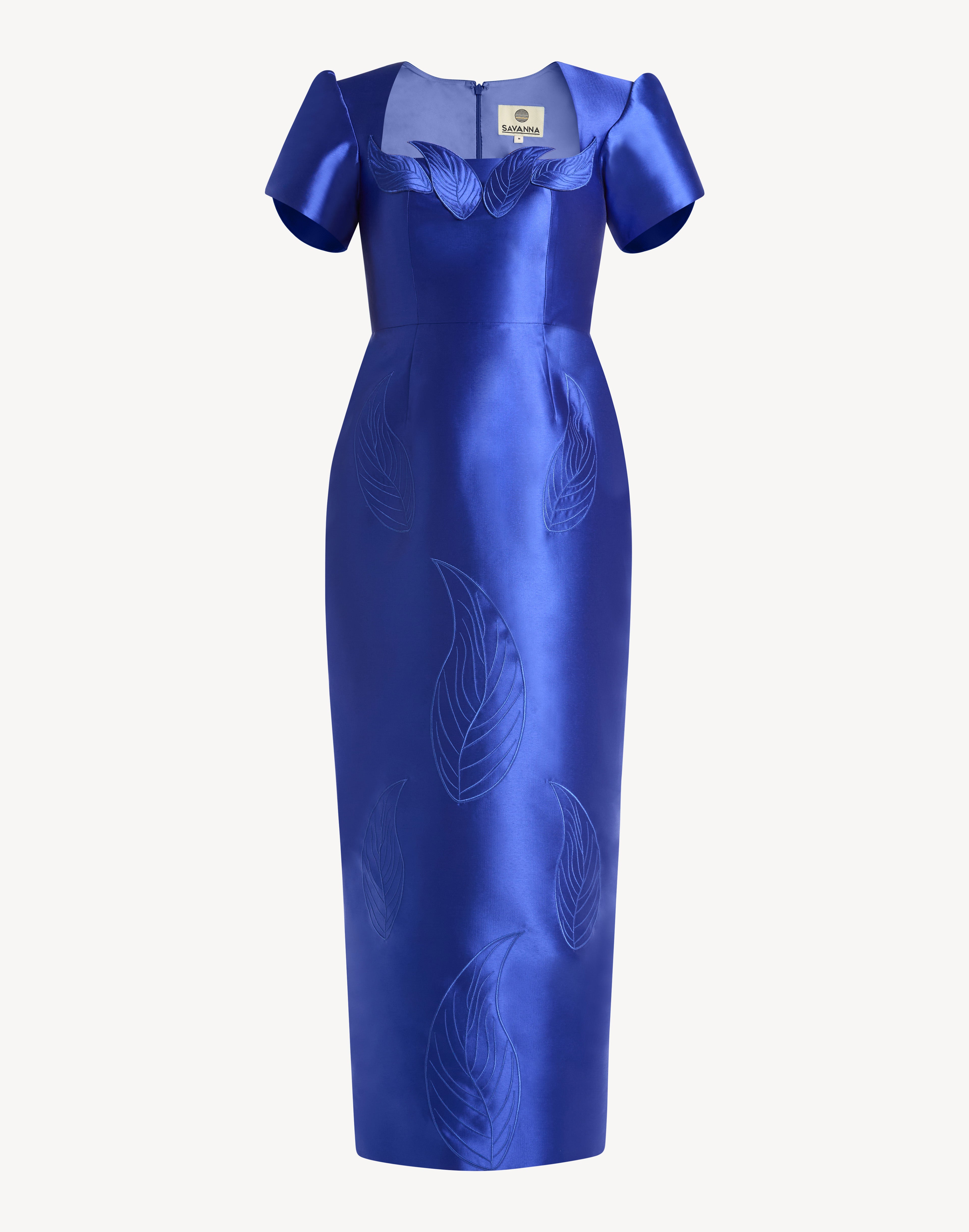 Magnific Leaf Appliqué Dress