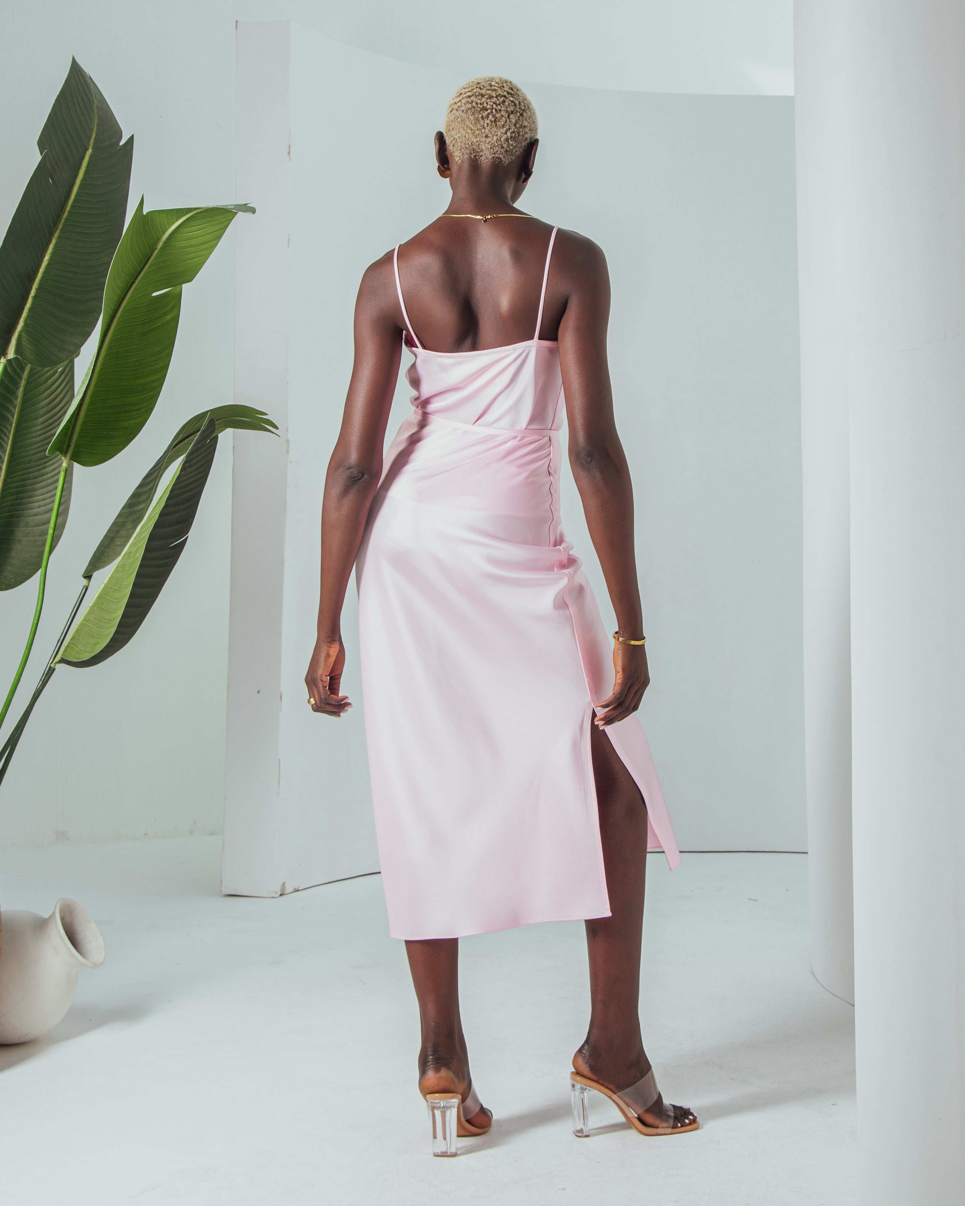 Essentials - Satin Midi Skirt