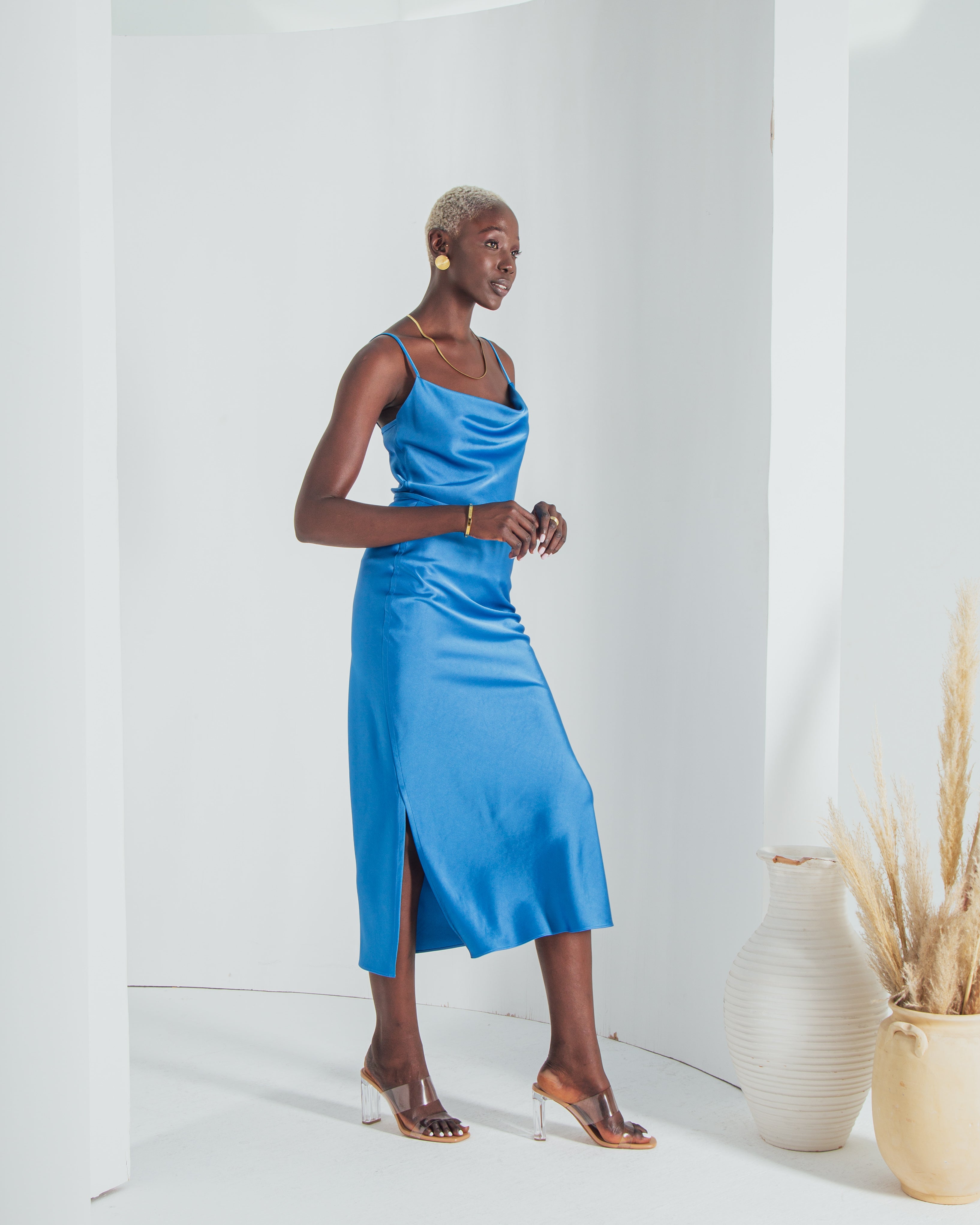 Essentials - Satin Midi Skirt