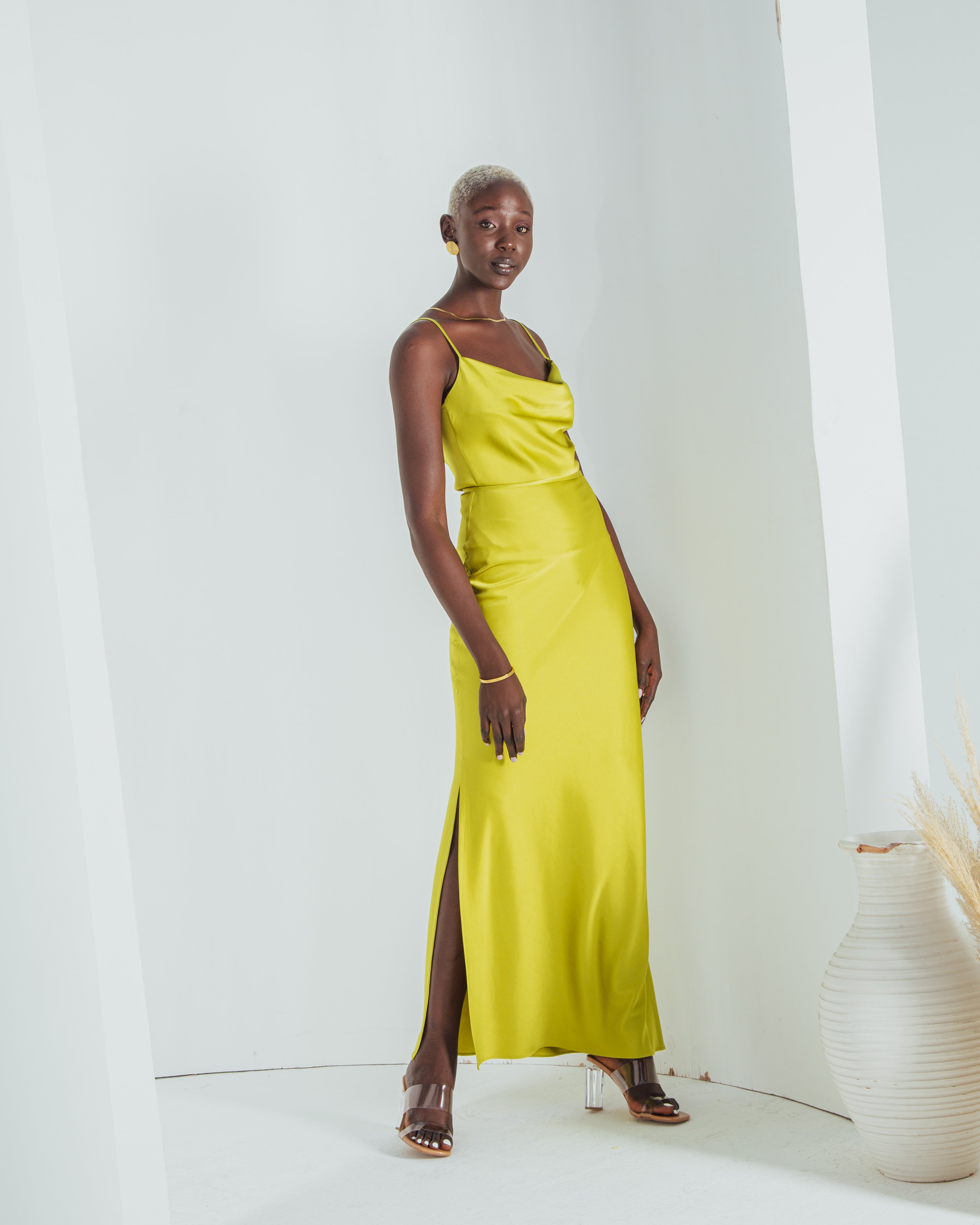 Essentials - Satin Maxi Skirt