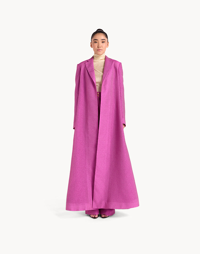 Silk Brocade Long Coat