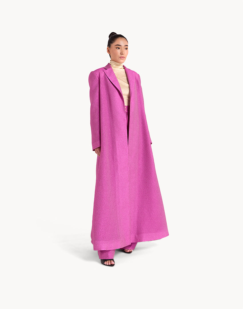 Silk Brocade Long Coat