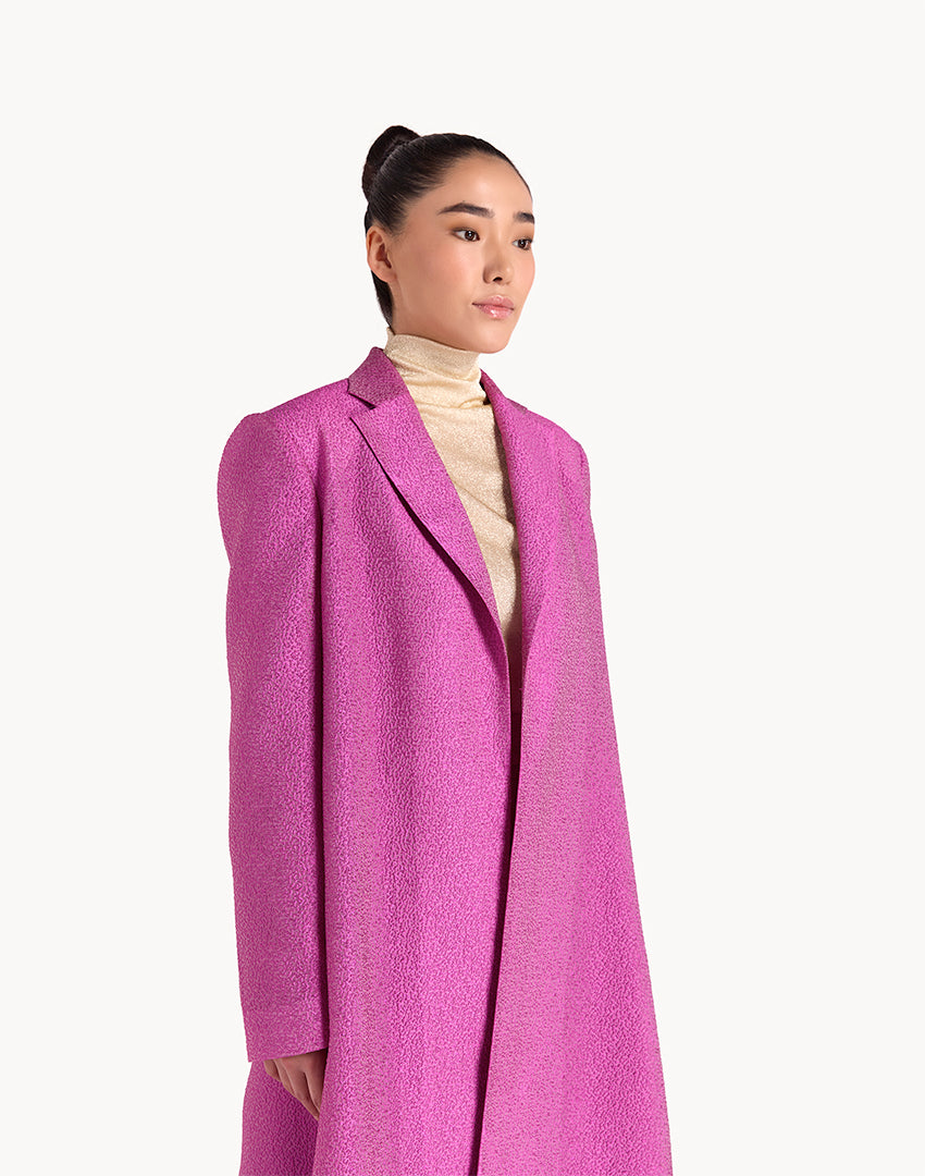 Silk Brocade Long Coat