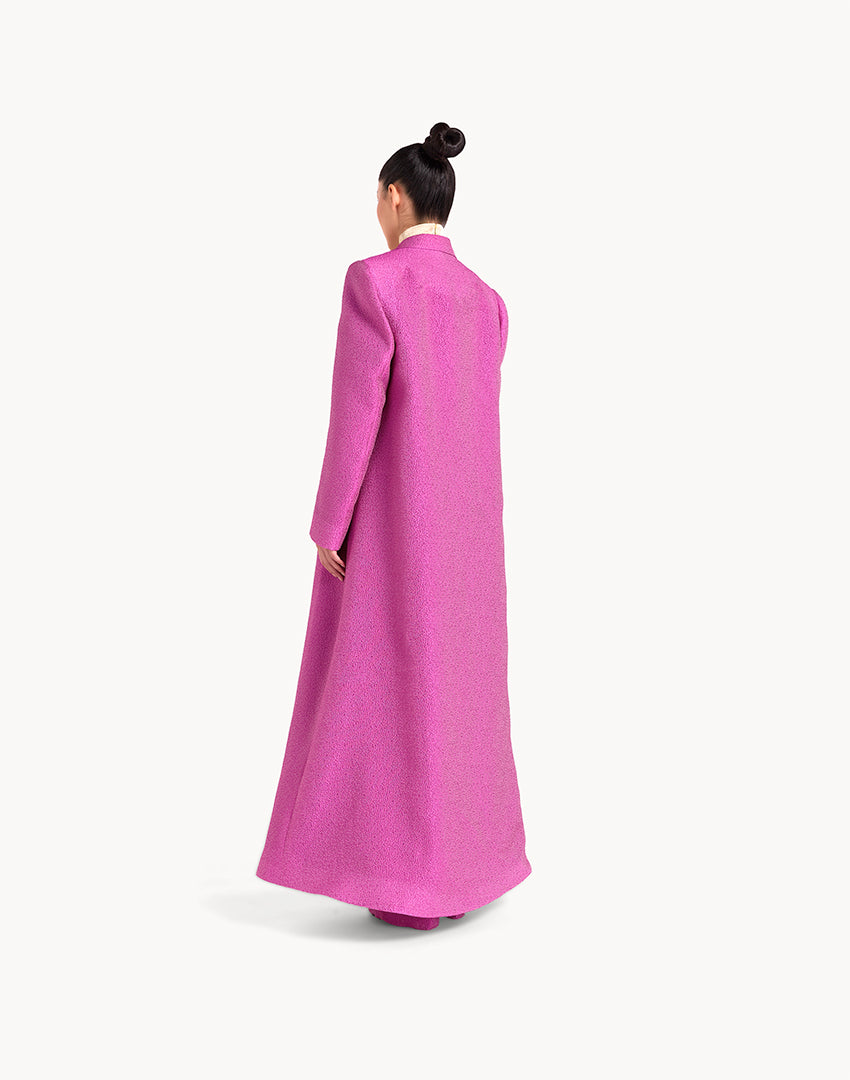 Silk Brocade Long Coat