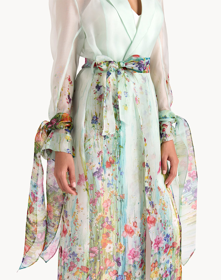 Silk Organza Botanical Summer Coat