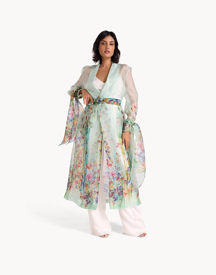 Silk Organza Botanical Summer Coat