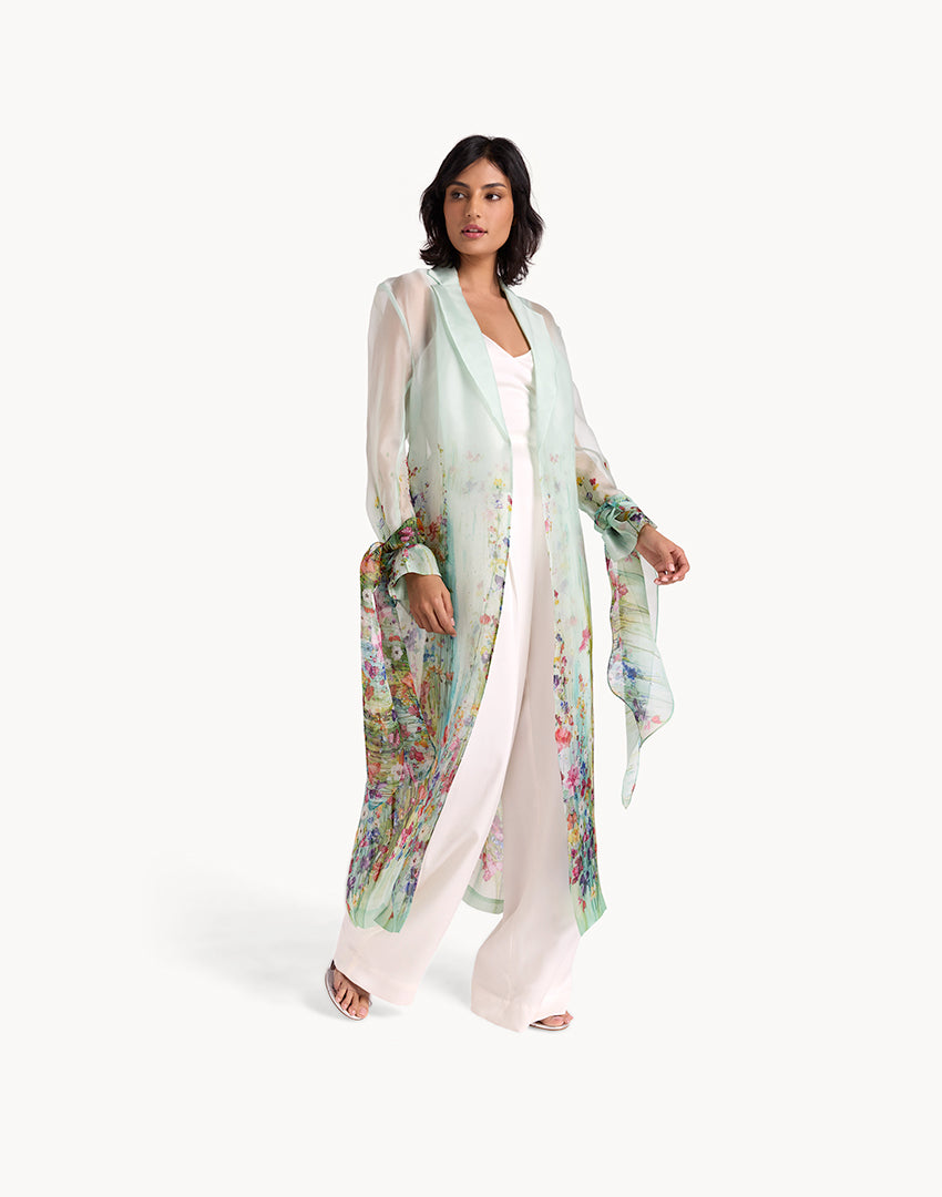 Silk Organza Botanical Summer Coat