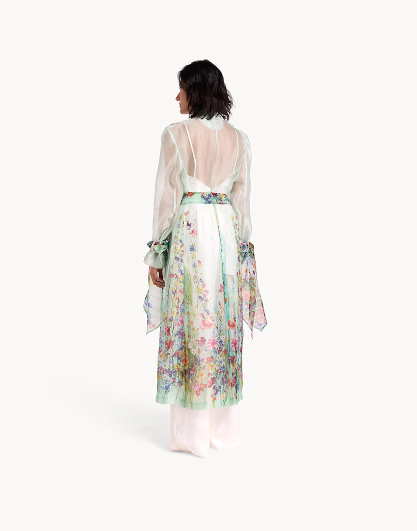 Silk Organza Botanical Summer Coat