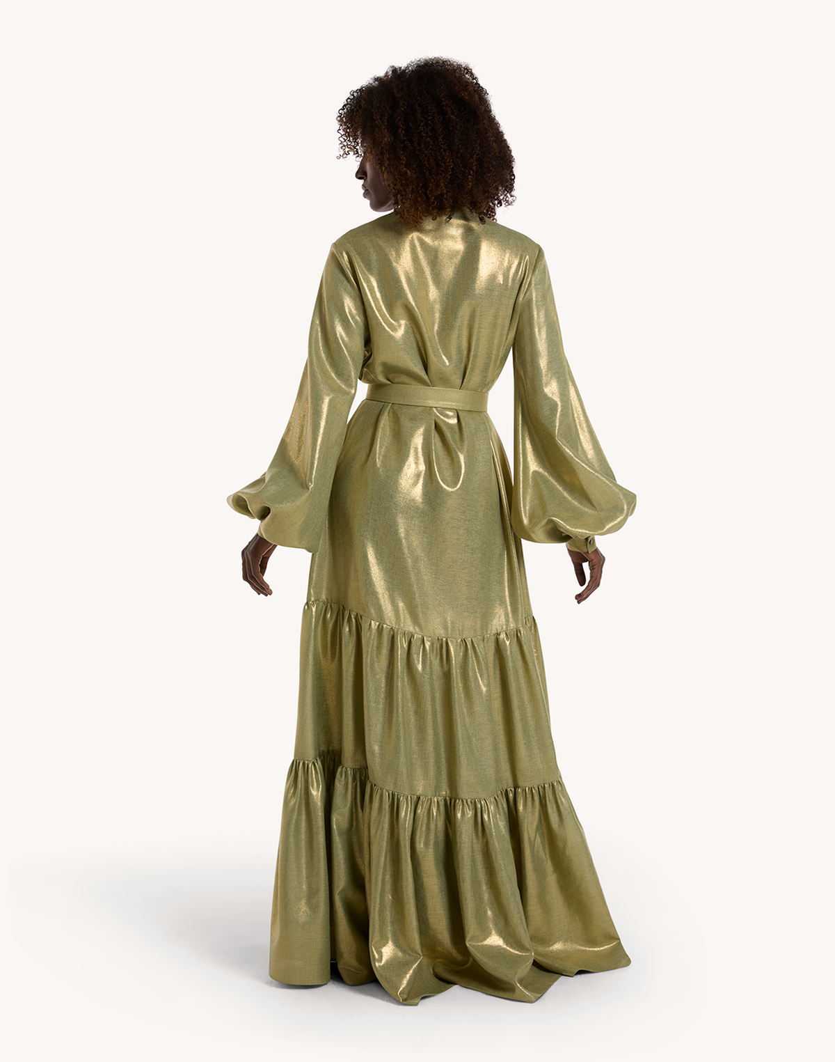 Yasmin Leaf linen Maxi Dress