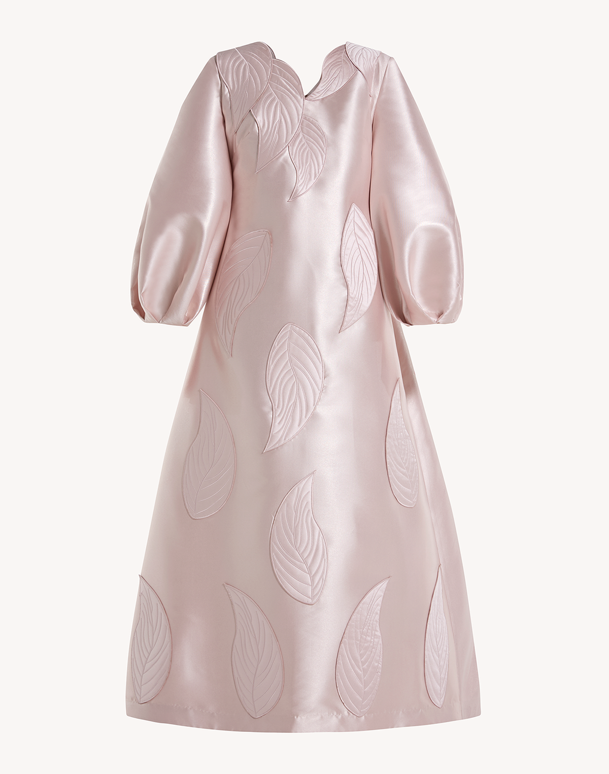 Sheba Leaf Appliqué Gown