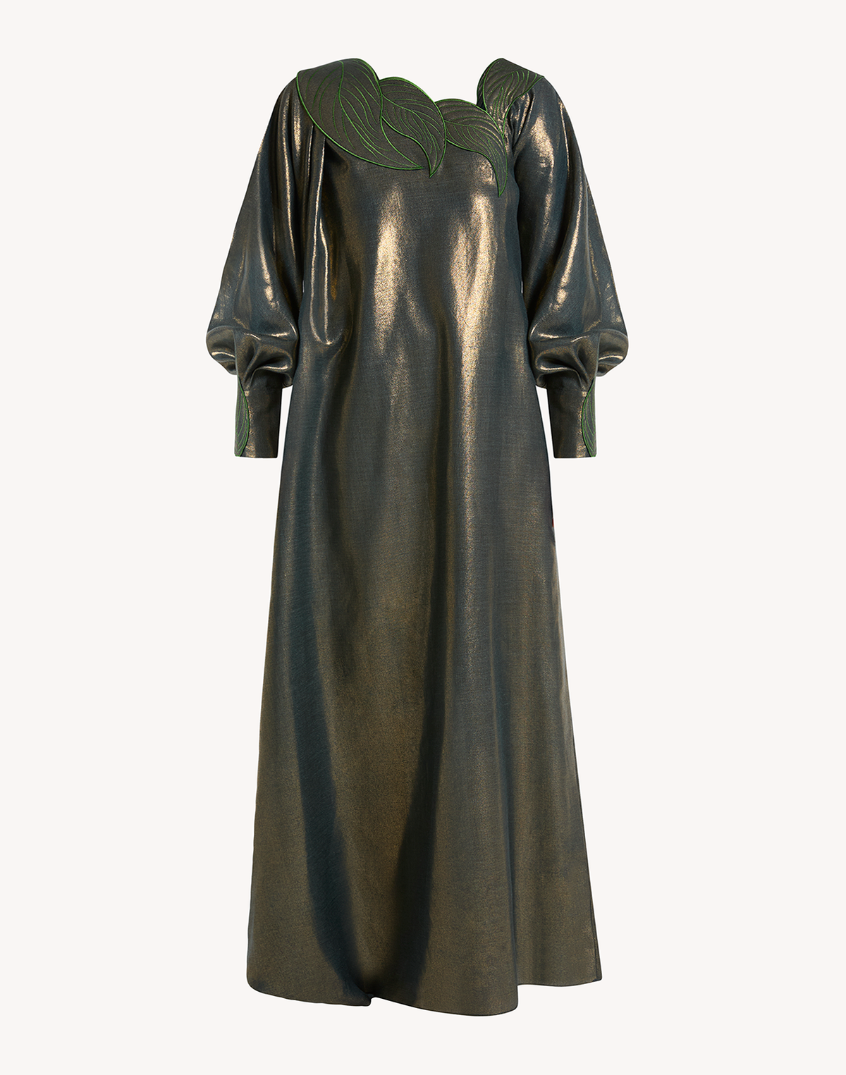 Sofia Leaf Appliqué Kaftan