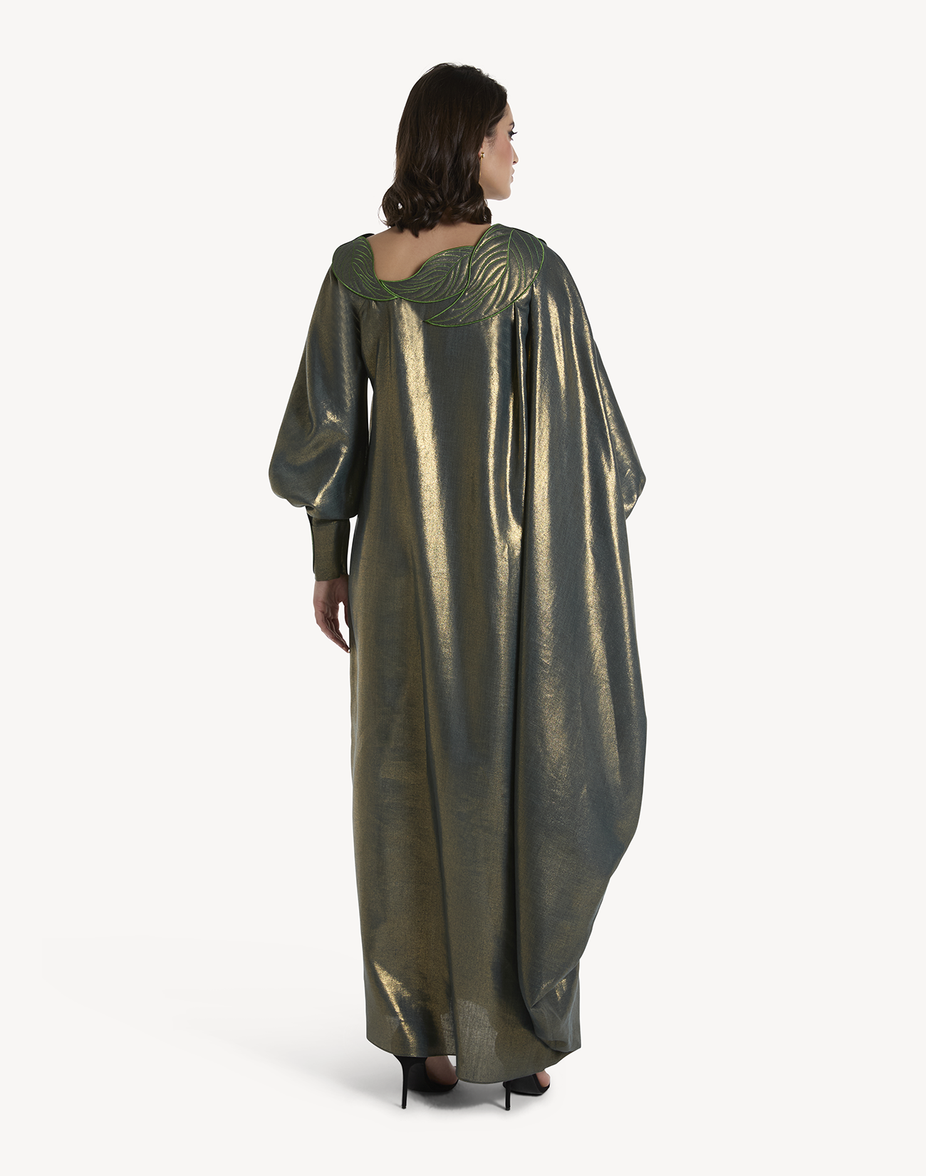 Sofia Leaf Appliqué Kaftan