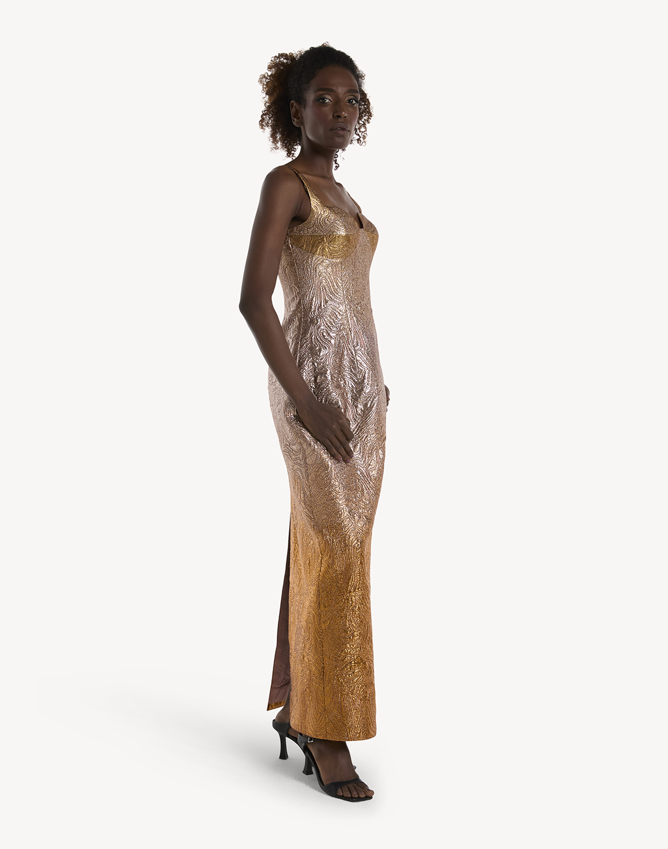 Aisha Brocade Sweetheart Dress