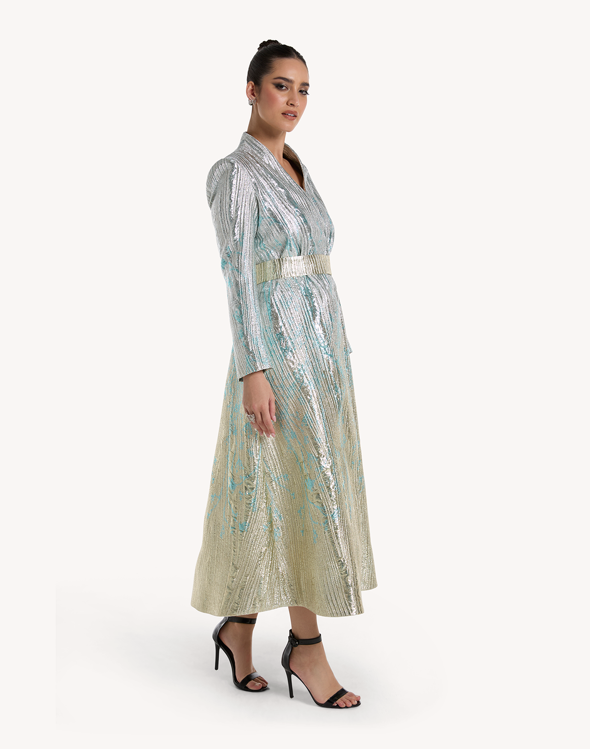 Hiba Brocade Dress Kimono