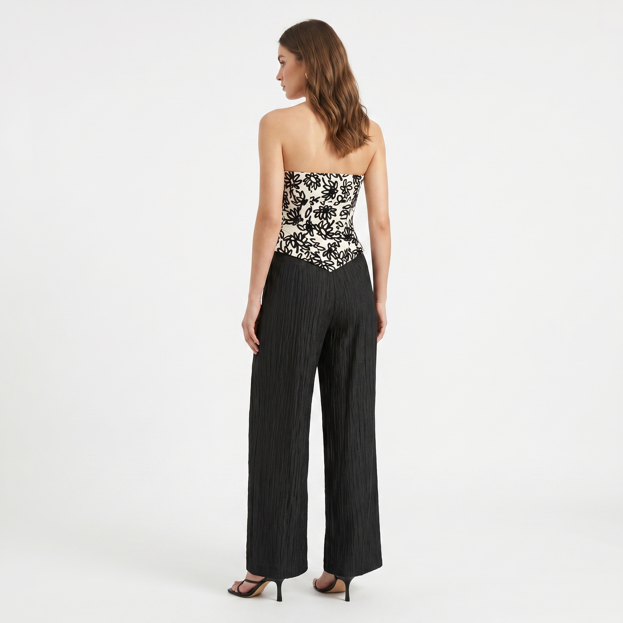 Floral Brocade Velvet Corset