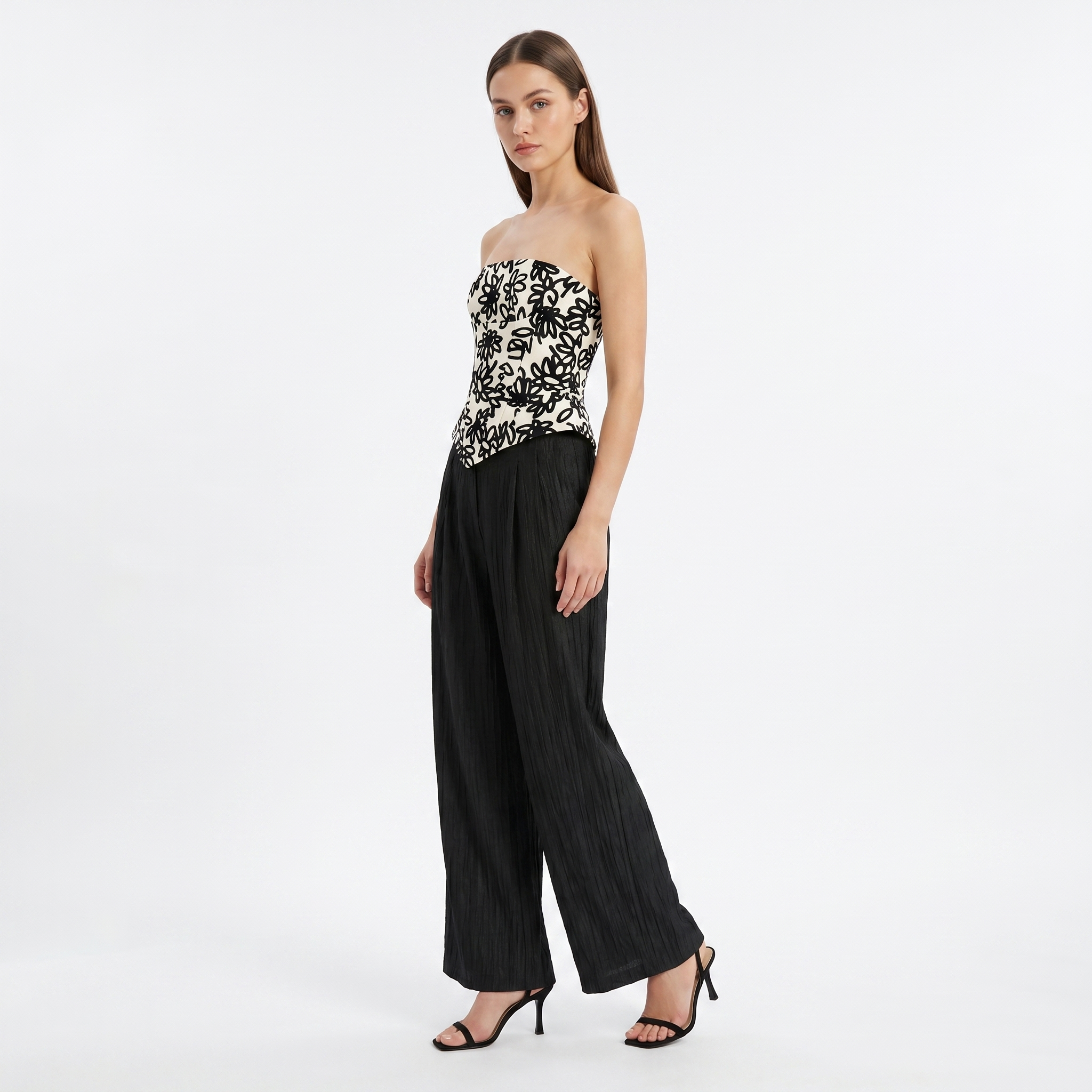 Floral Brocade Velvet Corset