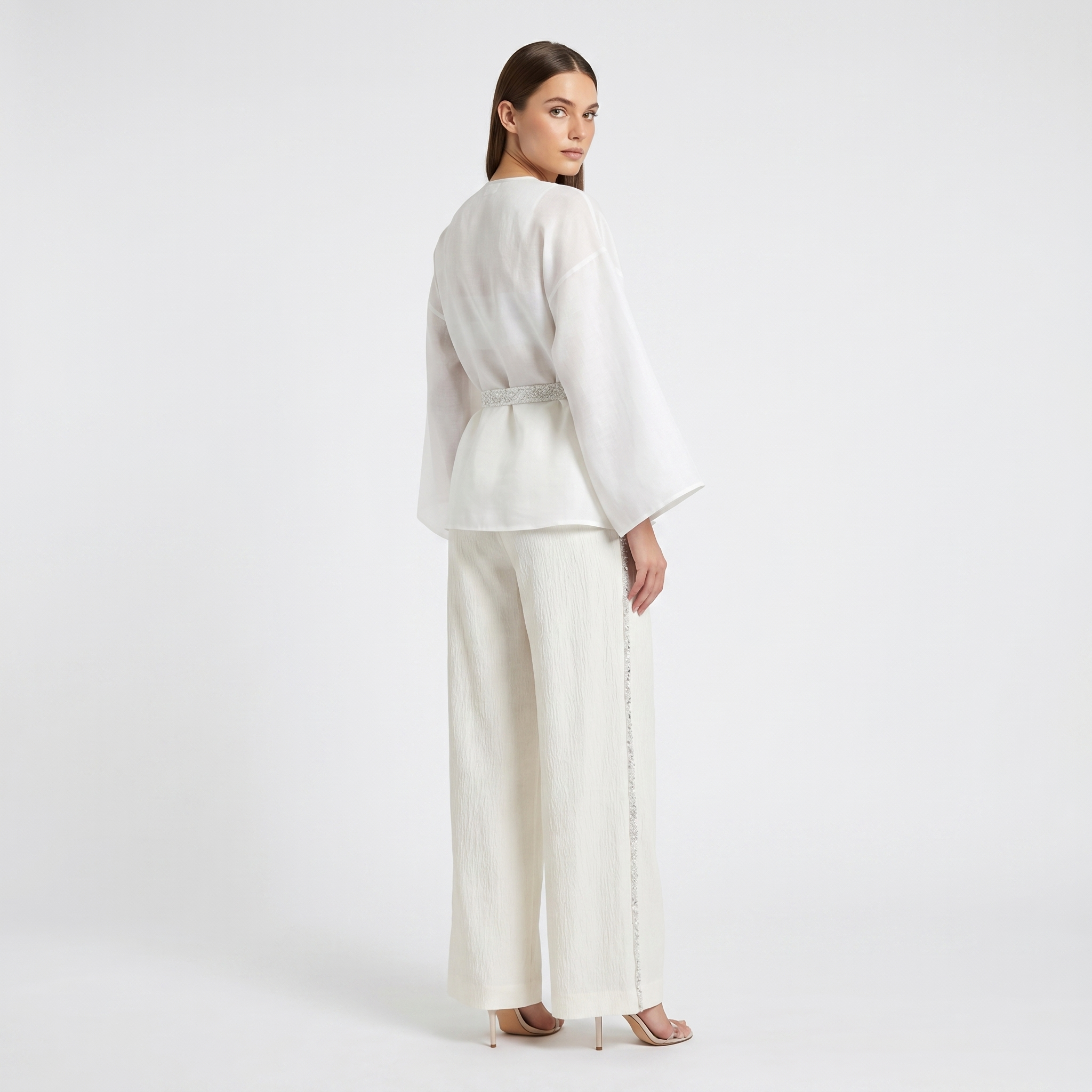Silk Beadworks High Waisted Trousers