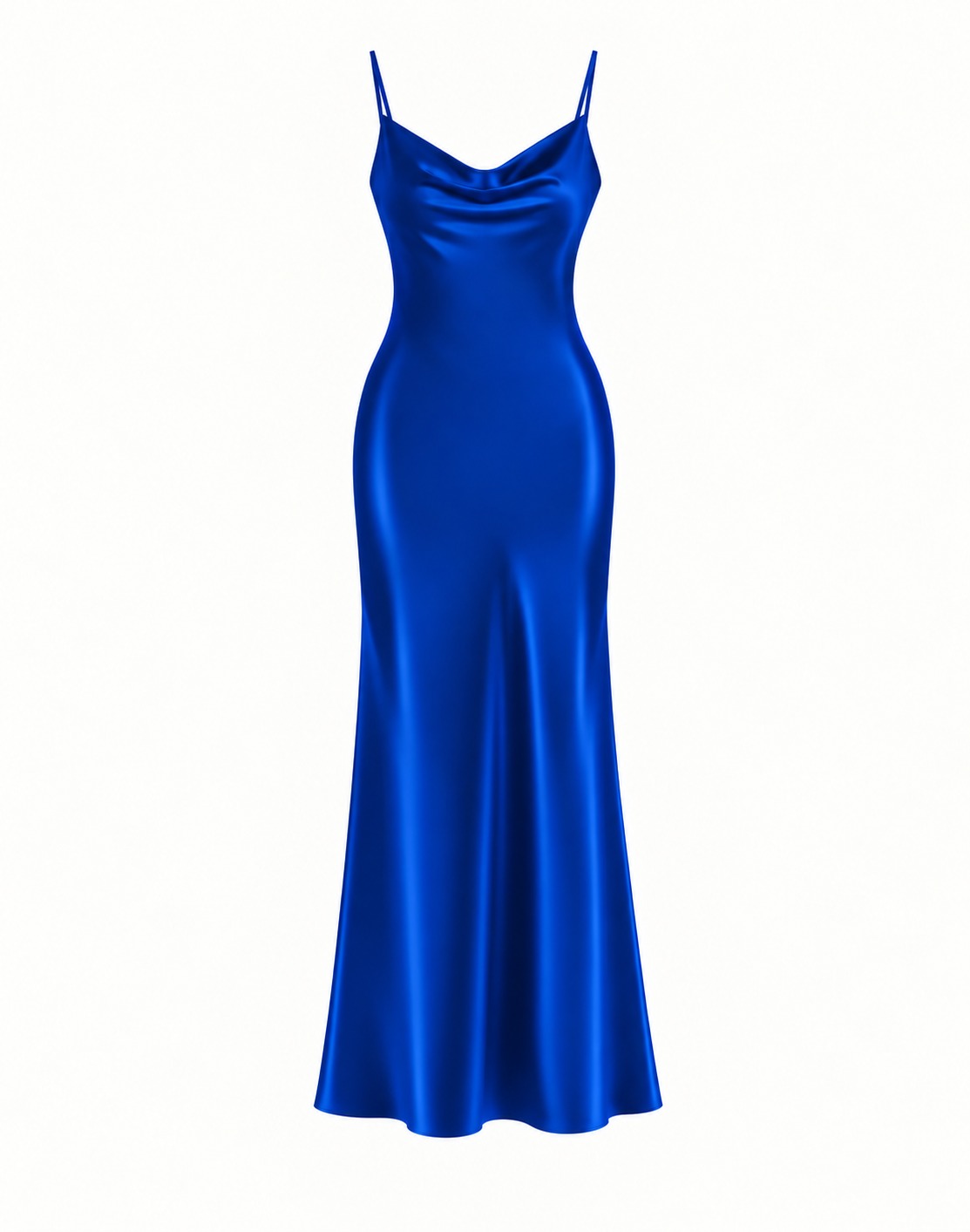 Essential Satin Cowl-Neck Slip Dress