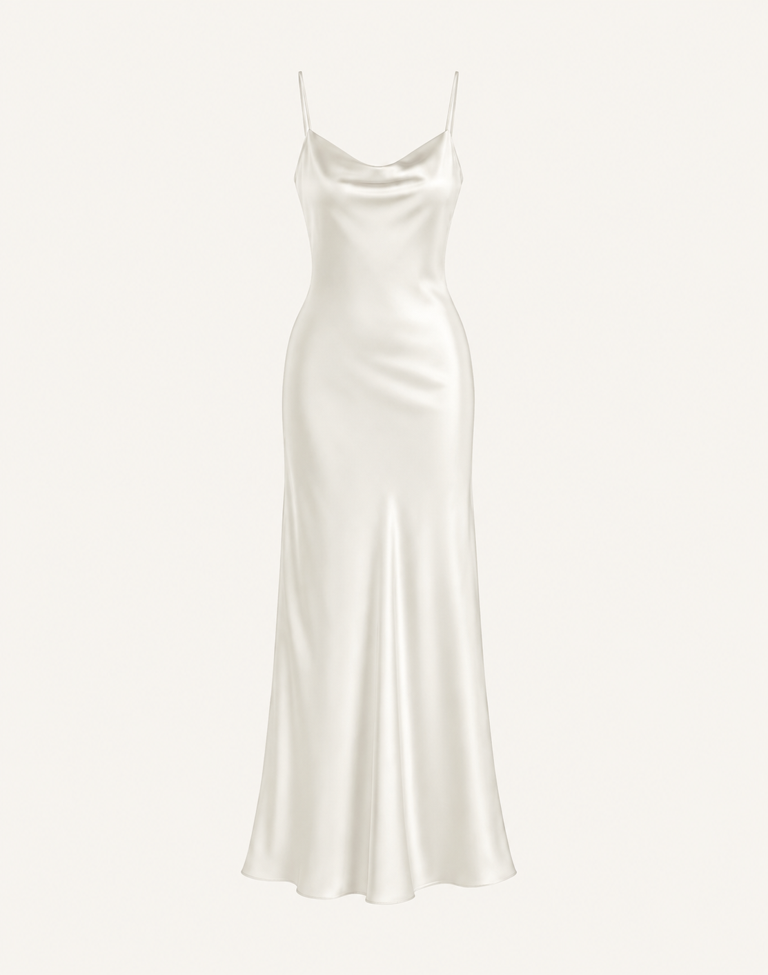 Essential Satin Cowl-Neck Slip Dress
