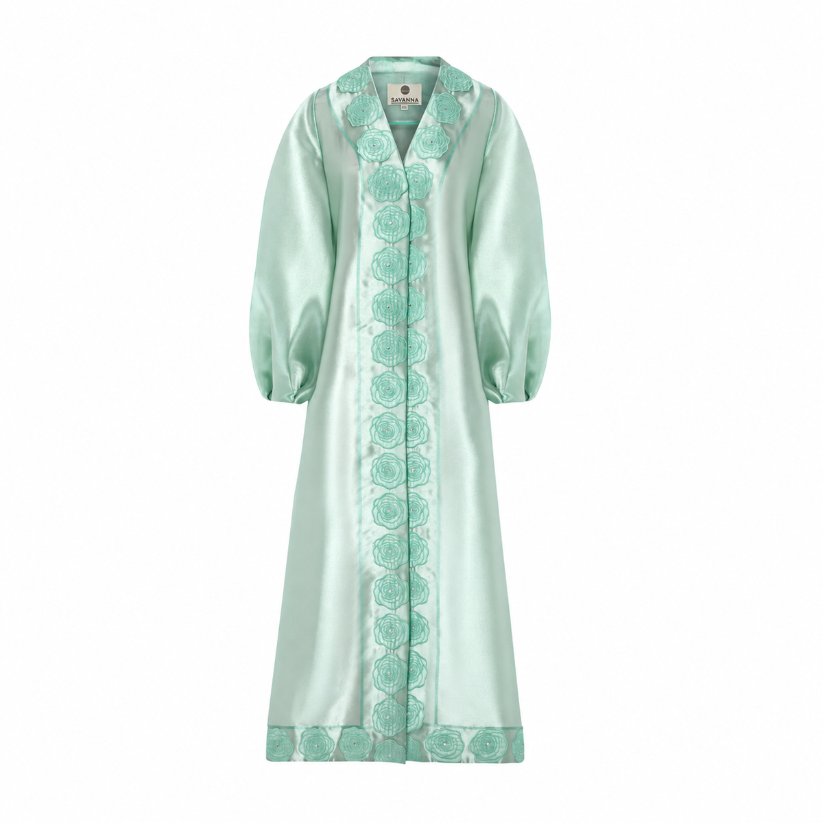 Garland Rose Applique Kaftan