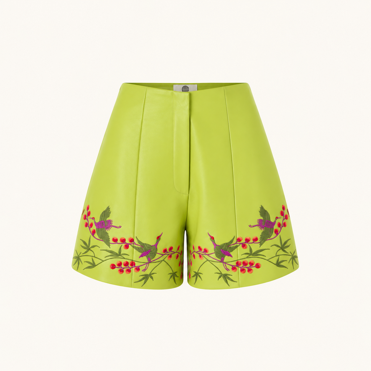 Faux Leather Sweetheart Short