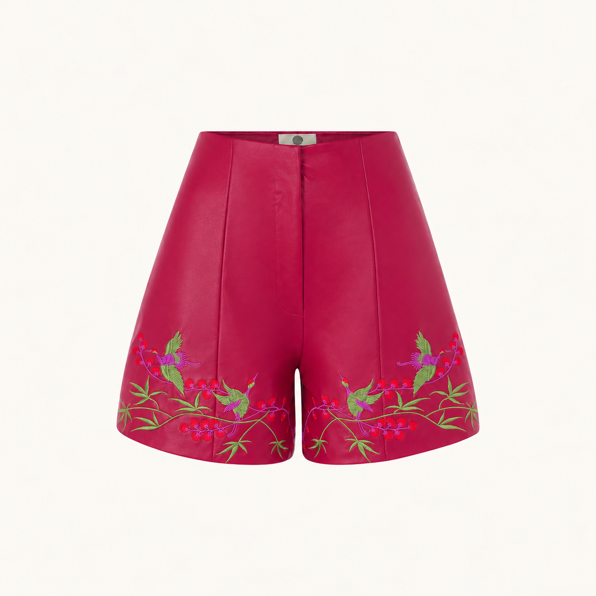 Faux Leather Sweetheart Short