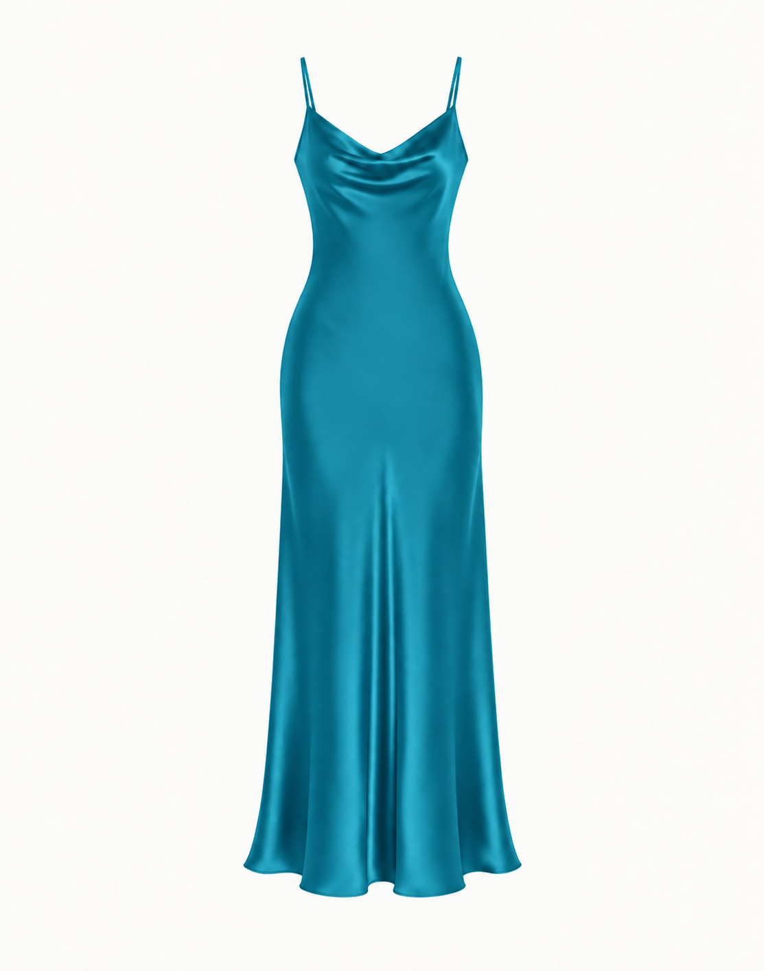 Essential Satin Cowl-Neck Slip Dress