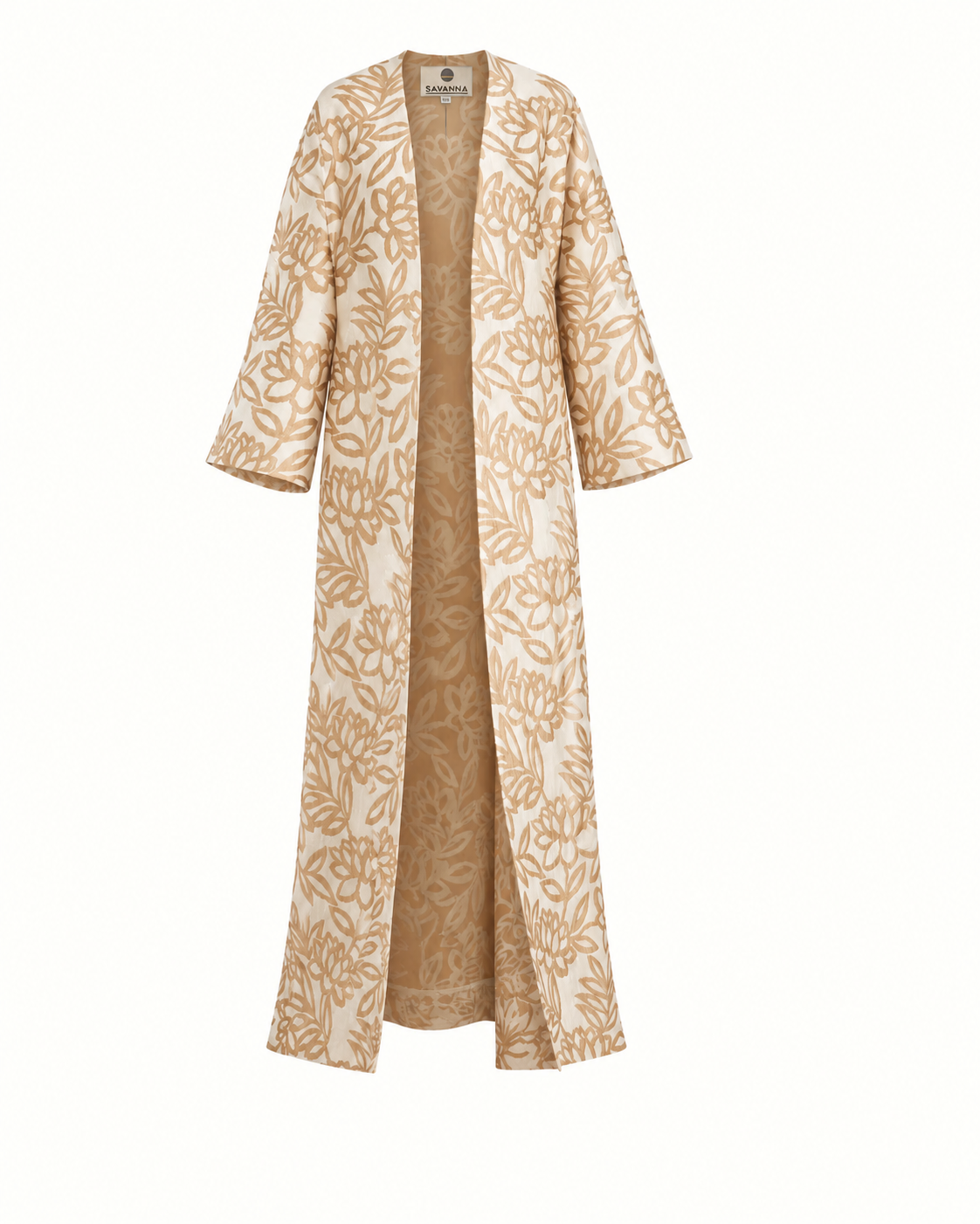 Floral Jacquard Kaftan Abaya